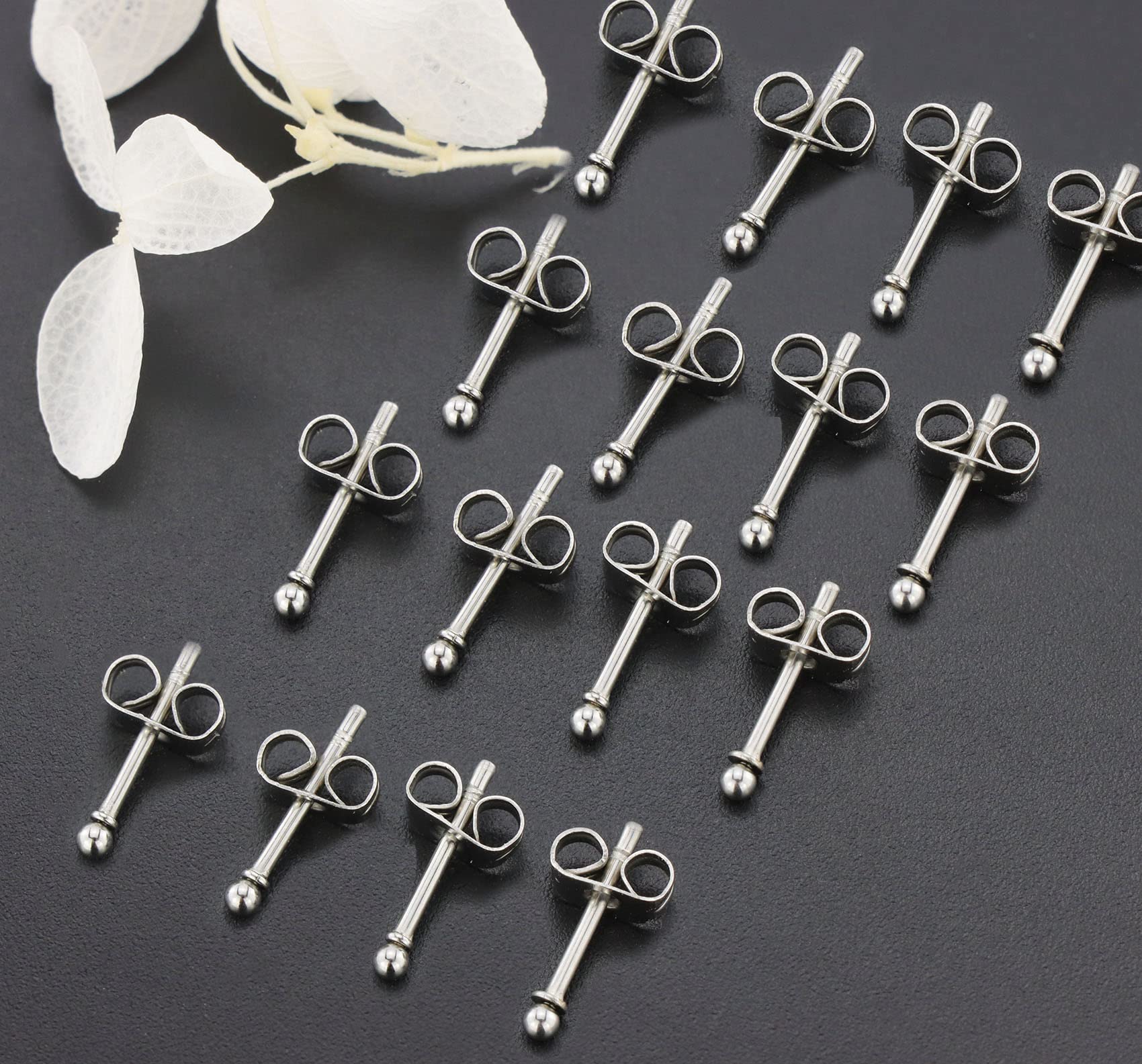 Stainless Steel Cubic Zirconia Stud Earrings for Women - Hypoallergenic Small CZ Earrings Set - Perfect for Everyday Wear, Gift Giving & Special Occasions