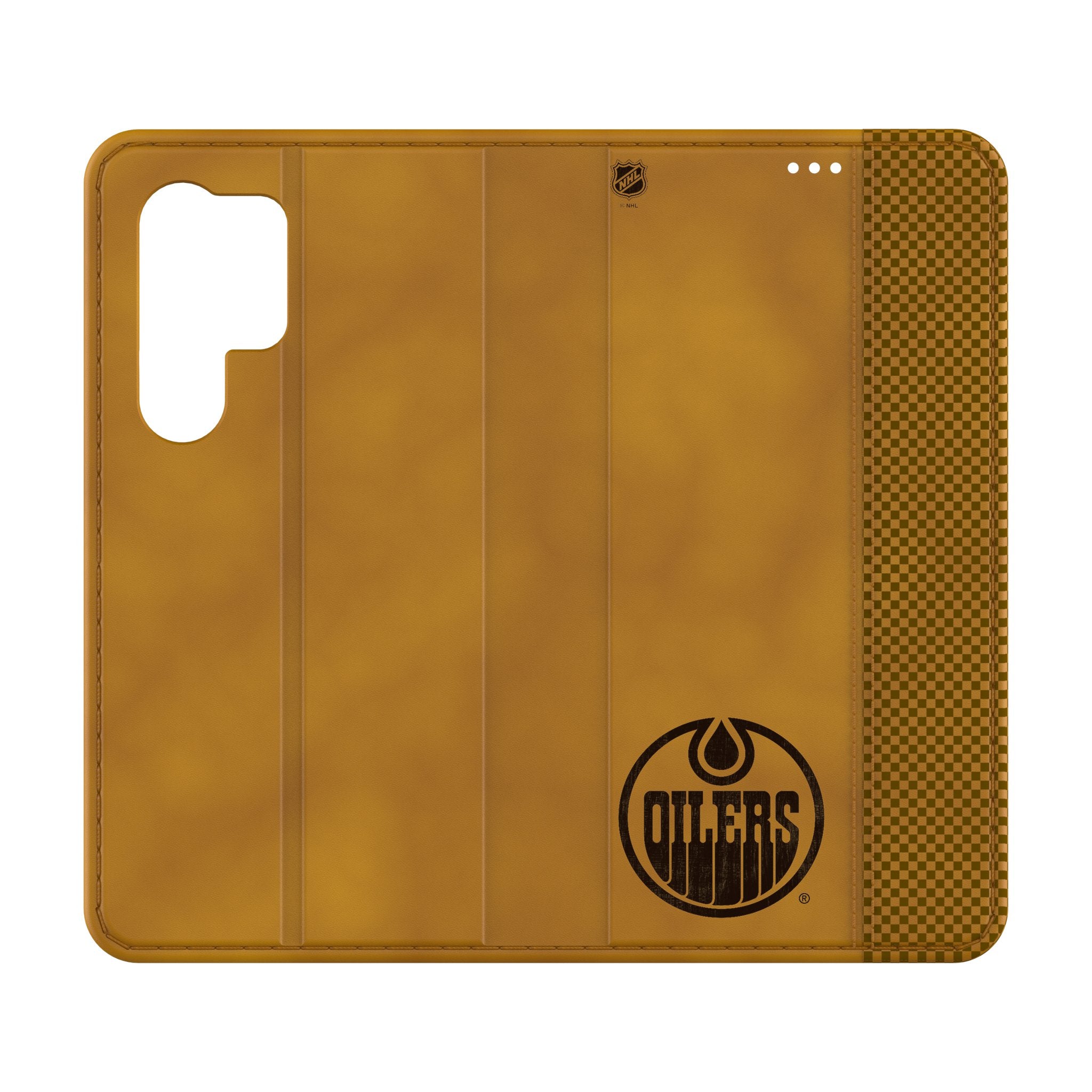 Edmonton Oilers Burn Folio Phone Case for Samsung Galaxy - Durable Protective Cover with Team Logo - Perfect for Fans, Gifts & Game Day