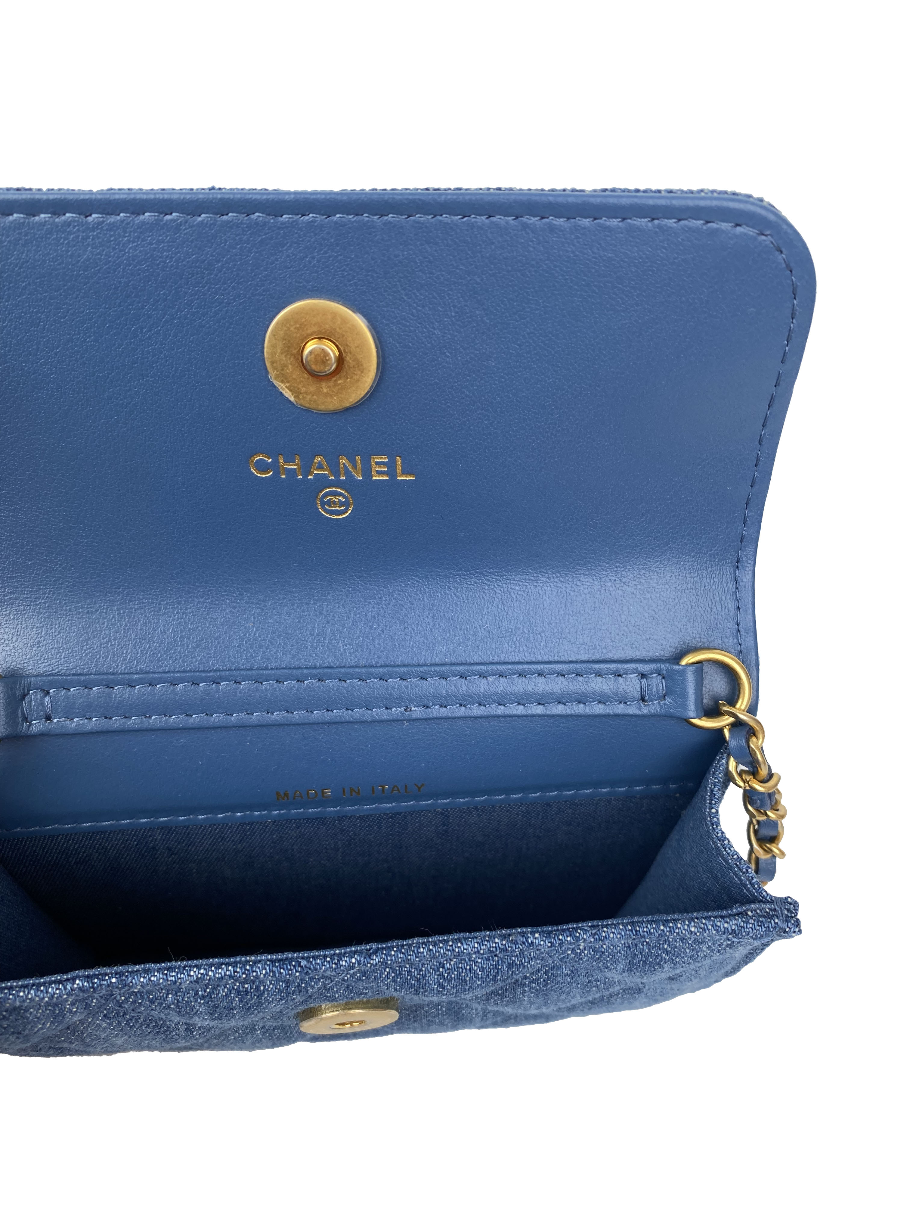 Chanel Mini Denim Belt Bag with Pearl Crush - Stylish Crossbody Waist Bag for Women | Perfect for Travel, Concerts & Everyday Use