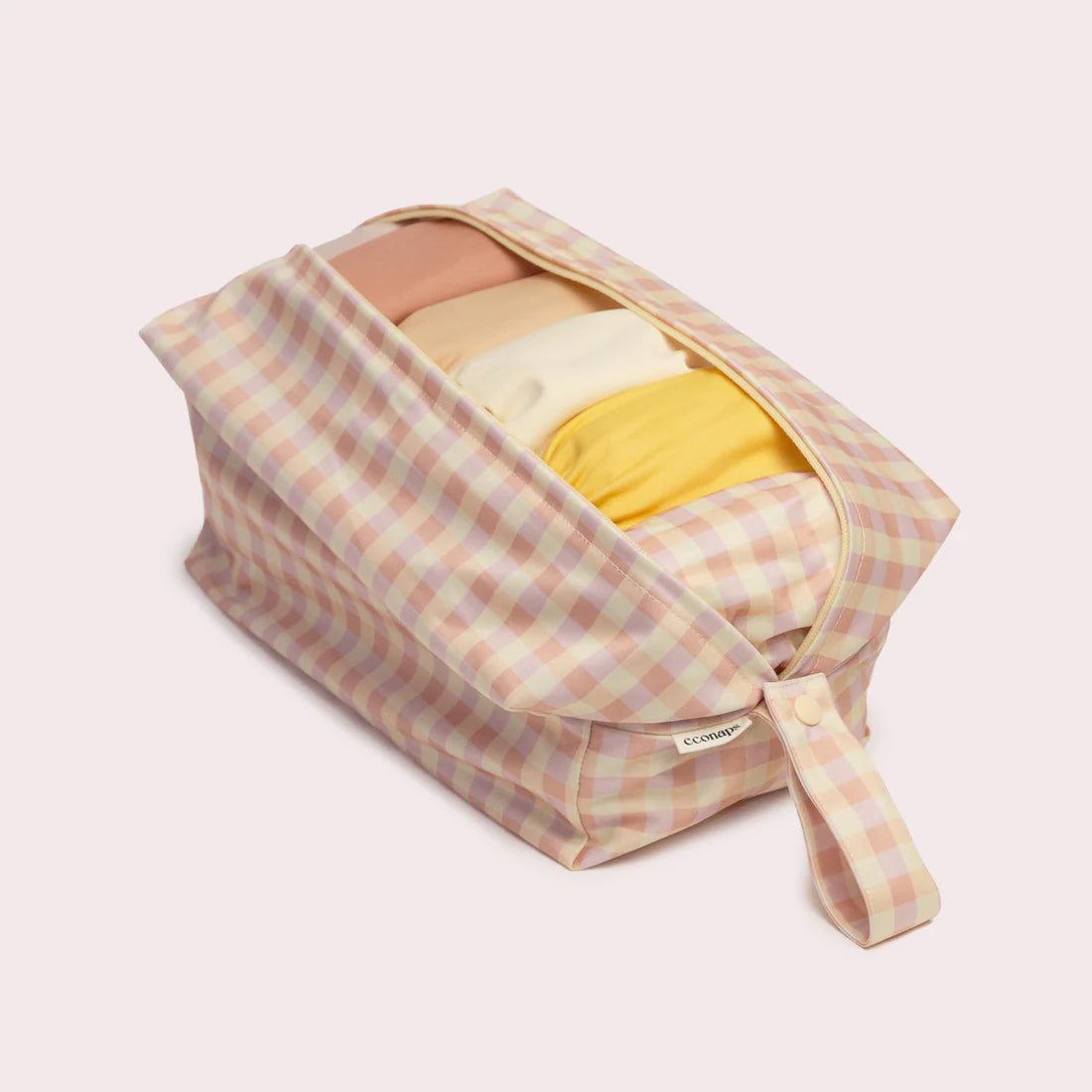 EcoNaps Pod Wet Bag | Reusable Waterproof Diaper Wet Bag for Babies | Perfect for Daycare, Travel & Swimming | Buttercup Yellow