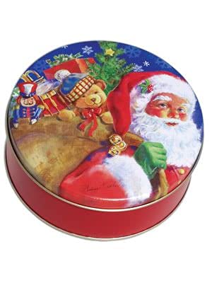 Scott's Cakes Mini Santa's Toys Tin - Festive Holiday Dessert Treats for Christmas Parties, Gift Giving & Stocking Stuffers