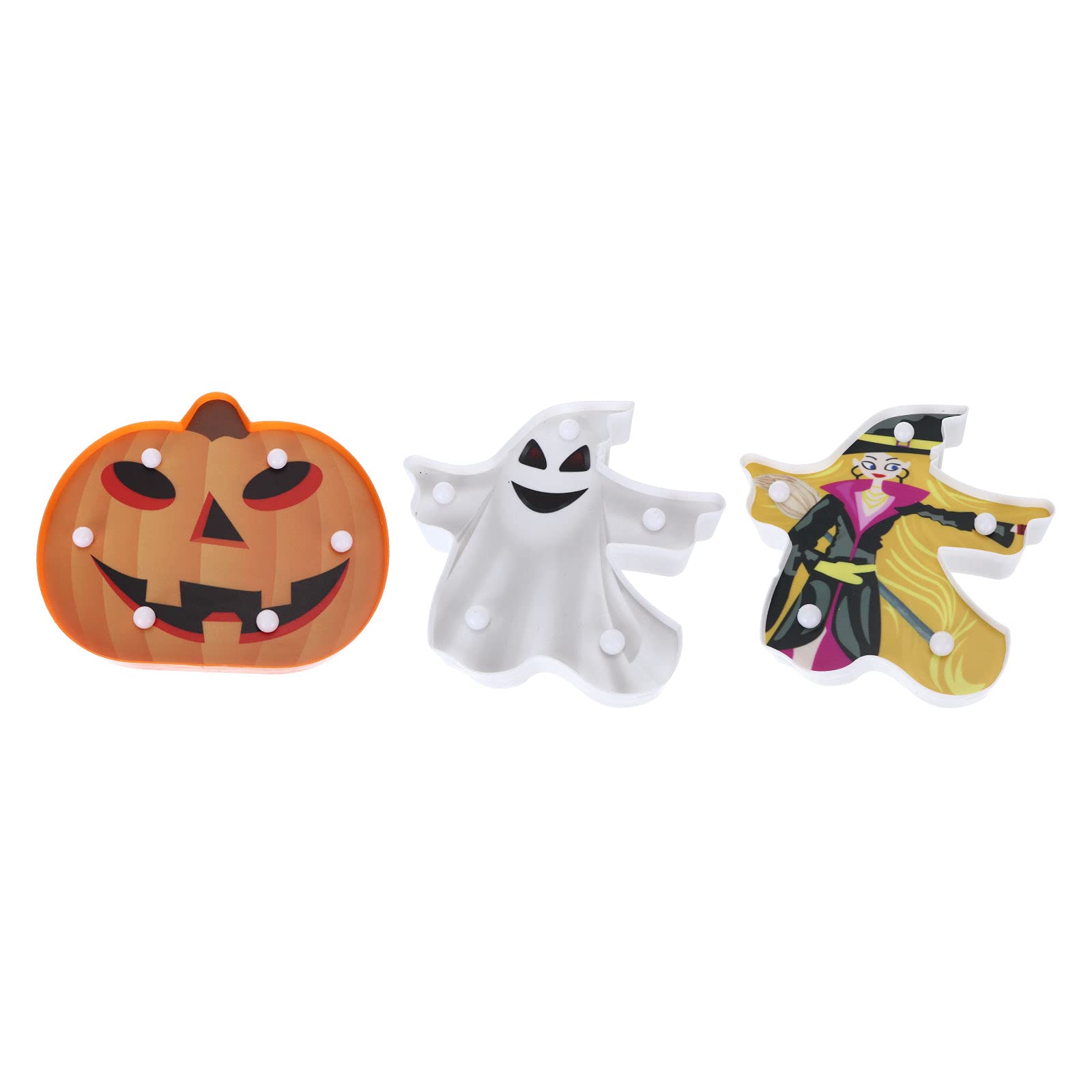Veemoon Halloween LED Modeling Lamp - Battery Operated Pumpkin, Ghost, Spider Lanterns for Home, Party, and Desktop Decoration - Perfect for Halloween Night and Festive Atmosphere