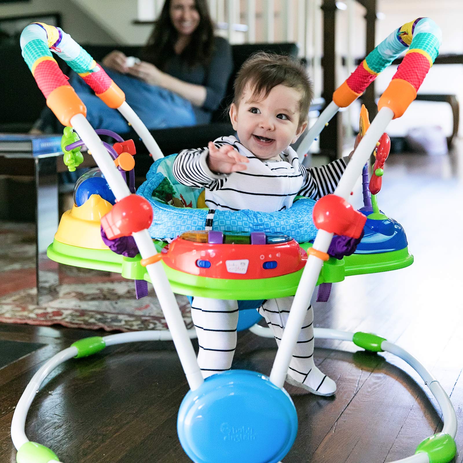 Baby Einstein Activity Jumper with Lights & Music - for 6+ Months (25lbs) - Playtime Fun