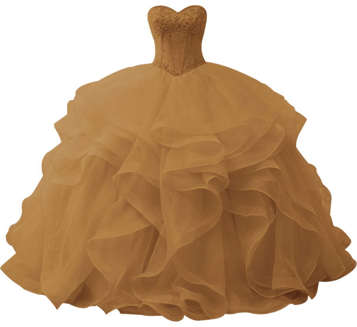 JAEDEN Elegant Strapless Prom Dress Ball Gown with Ruffles - Perfect for Quinceañera, Homecoming, and Formal Events - Plus Size Available