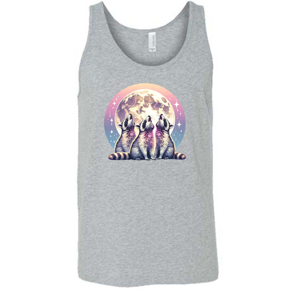 Stylish Raccoon Moon Graphic T-Shirt for Men & Women - Perfect for Casual Wear, Outdoor Adventures, and Animal Lover Gifts