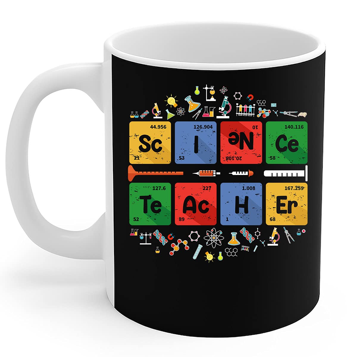 Periodic Table Coffee Mug - 11Oz Science Teacher Gift with Chemistry Elements Design - Perfect for Teachers, Chemists & Science Lovers - Great for Classroom, Office or Home Use