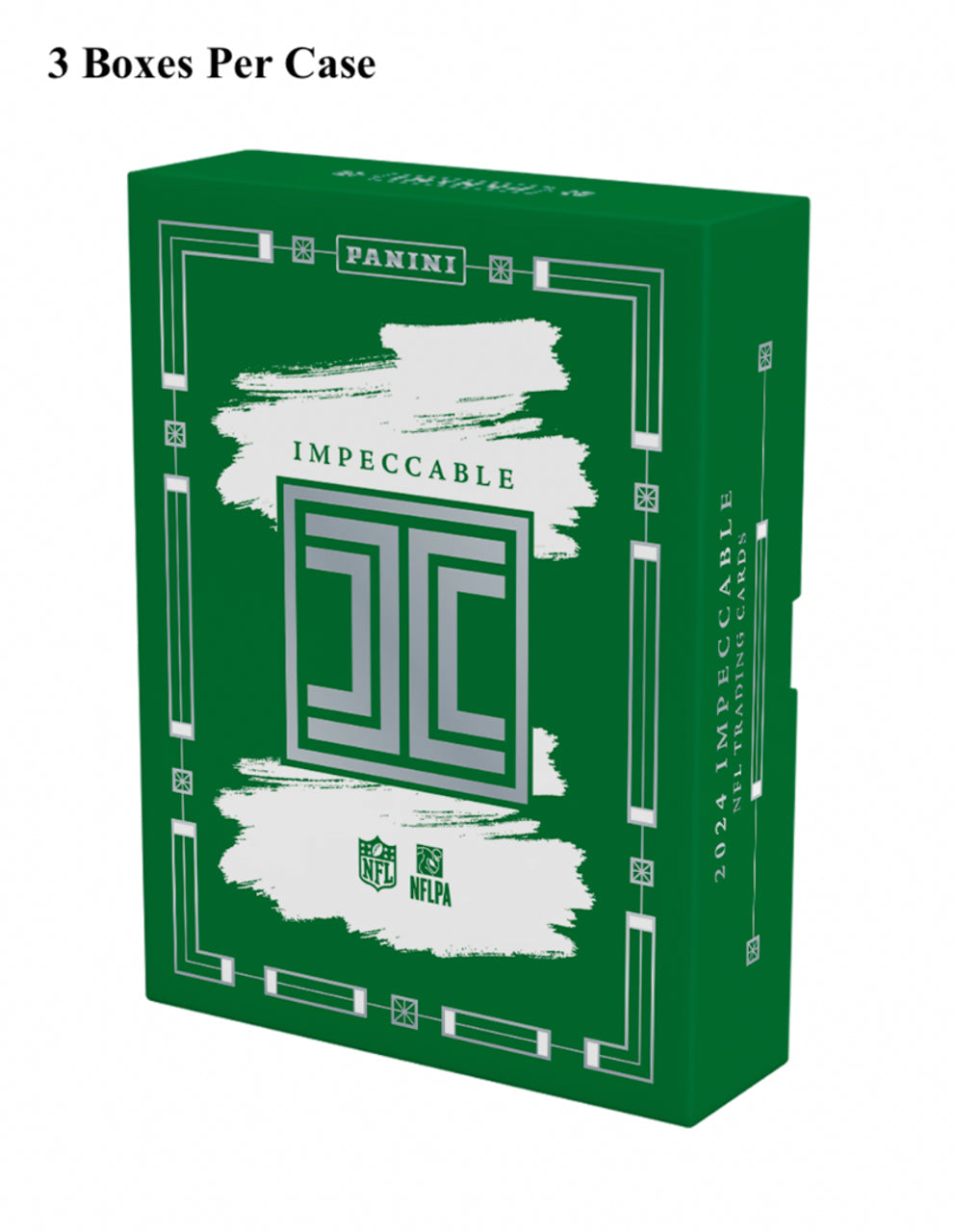 2024 Panini Impeccable Football Hobby Box - 3 Box Case - Premium NFL Trading Cards for Collectors & Investors - Perfect for Sports Memorabilia Collections, Fantasy Football Gifts & Card Showcases