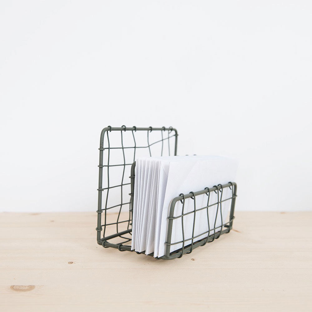 Metal Letter Holder Organizer for Mail & Documents - Perfect for Home Office, Desk, and Mailroom Organization