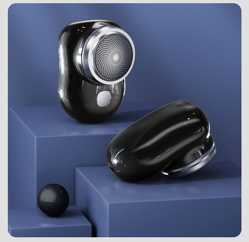 Epocra Mini Electric Shaver for Men - Portable Rechargeable Wet/Dry Waterproof Shaver with Powerful Motor - Travel & Gym Essential - Perfect for Home, Office & On-the-Go Grooming (Sapphire Blue)