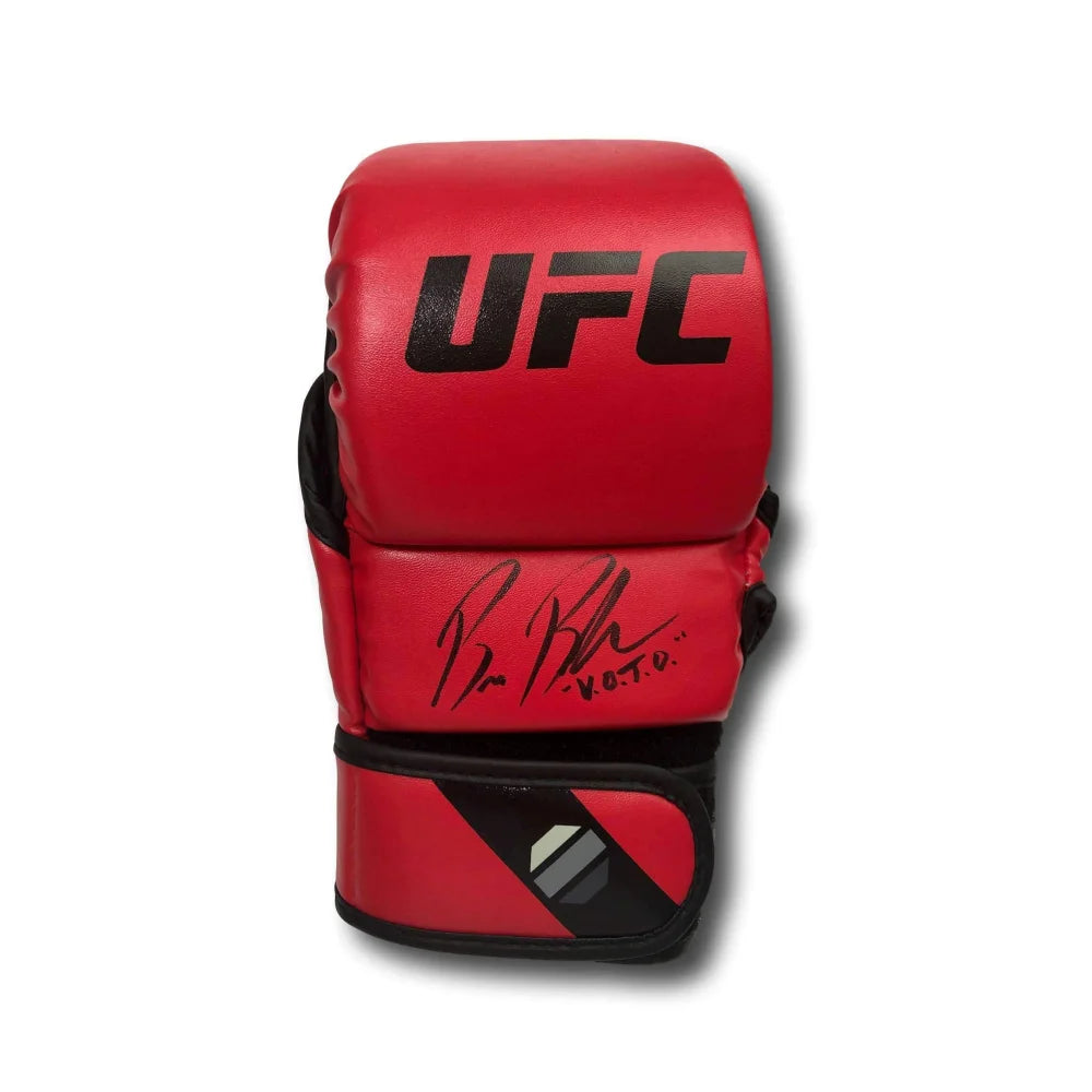 Bruce Buffer Hand Signed Authentic UFC Glove - MMA Collectible with COA - Perfect for UFC Fans, Sports Memorabilia Collectors & Man Cave Decor