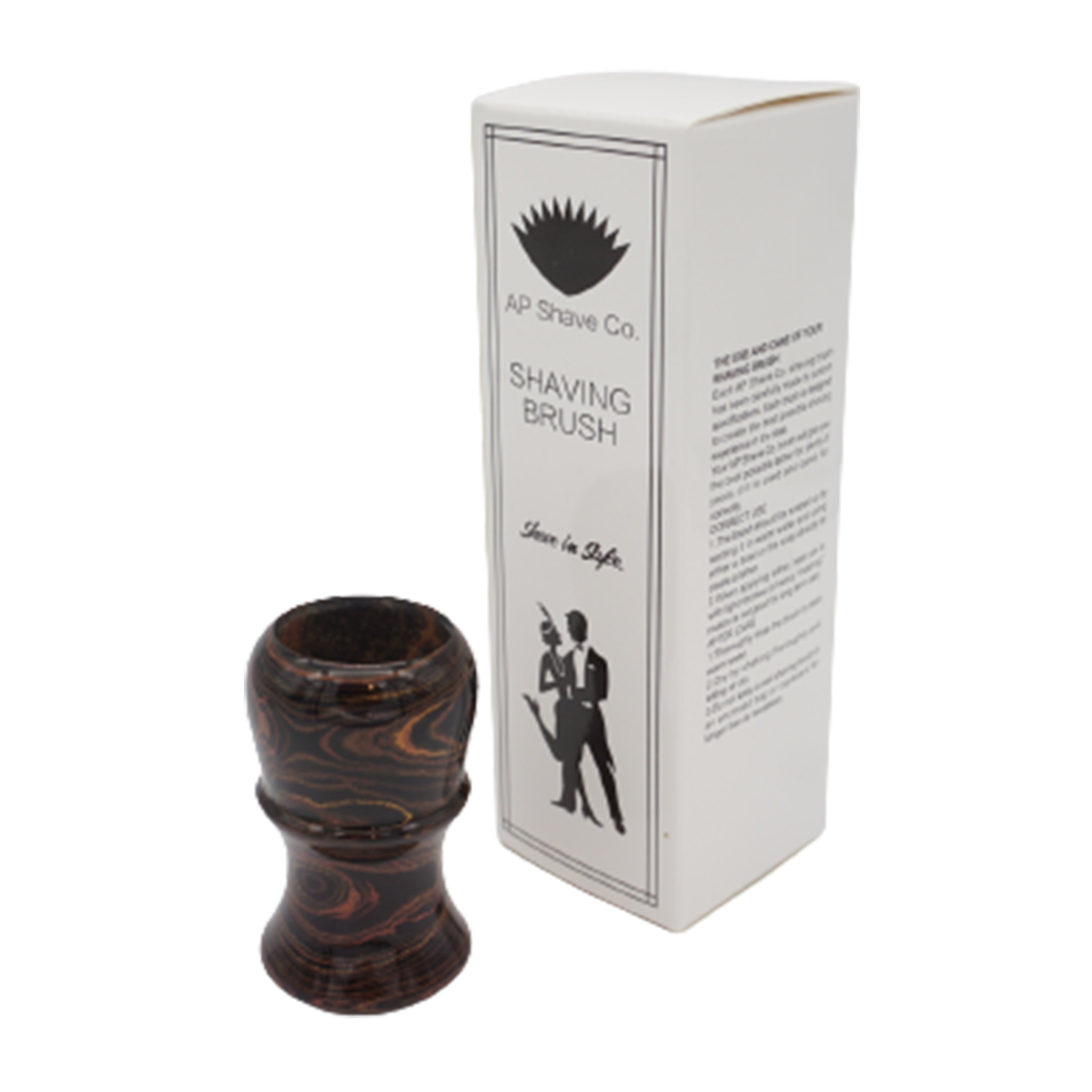 Premium Honey Ebonite Handmade Shaving Brush Handle - Fits 24mm & 26mm Knots - Perfect for Wet Shaving & Grooming Gifts for Men