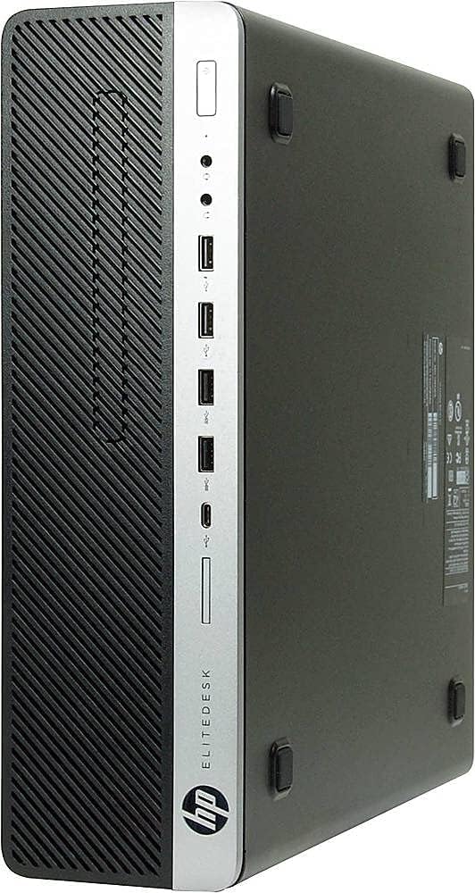 HP EliteDesk 800 G3 SFF Business Desktop Computer - Intel Core i7-6700 Processor up to 4.0GHz, 16GB DDR4 RAM, 512GB NVMe M.2 SSD, WiFi, Bluetooth, Dual Monitor Support - Includes Wireless Keyboard & Mouse - Windows 10 Pro (Renewed) - Perfect for Office Work, Home Use, and Business Computing