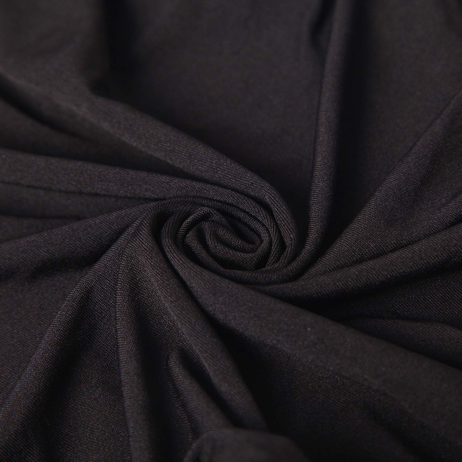 100-Pack Black Stretch Spandex Chair Slipcovers - Elastic Dining Room Chair Covers for Wedding, Banquet, Party & Home Decor - Washable Seat Protectors for Indoor & Outdoor Events