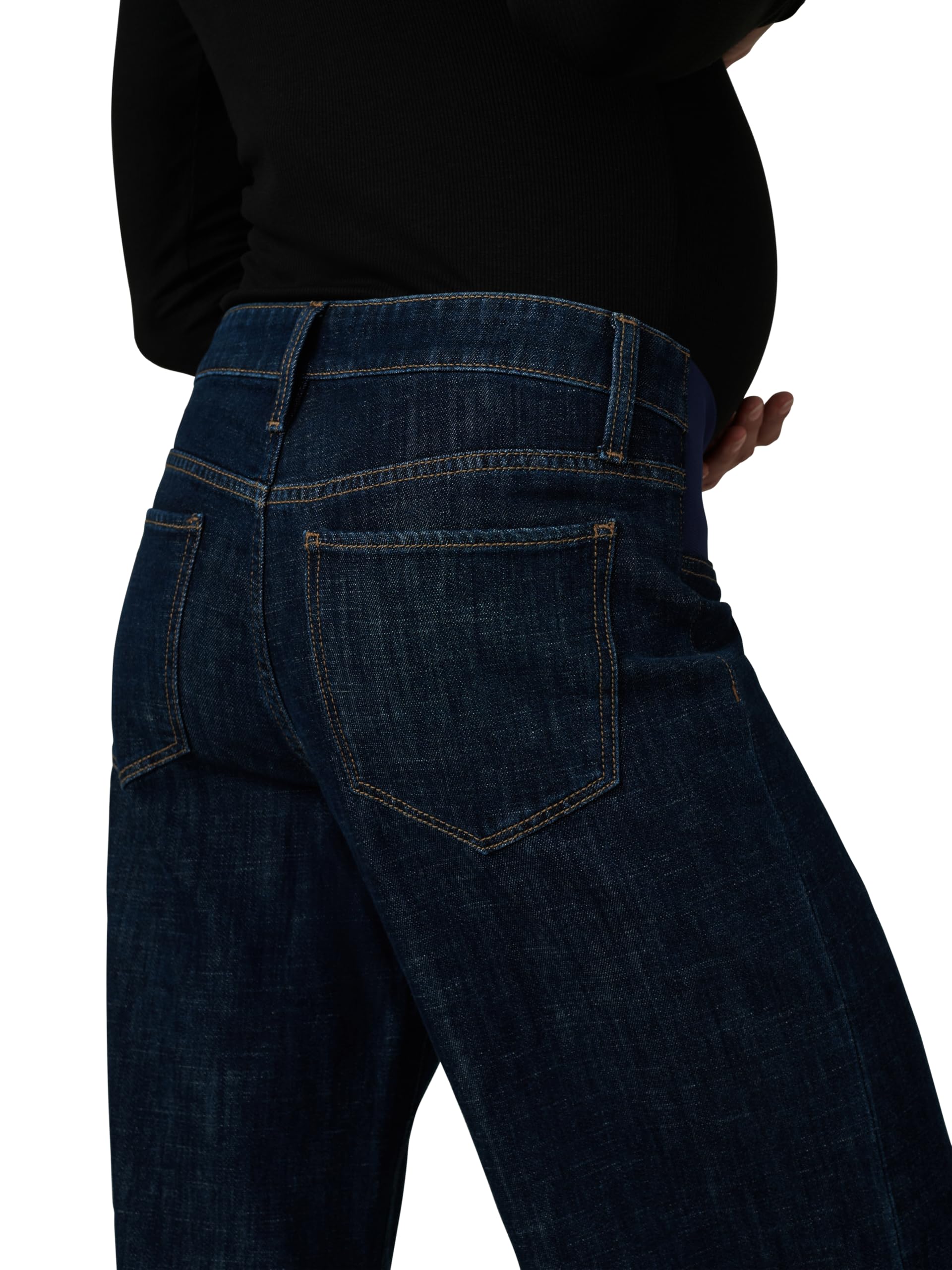 Joe's Women's Lou Wide Leg Maternity Jeans - Stretchy Comfortable Pregnancy Denim Pants for Work & Casual Wear