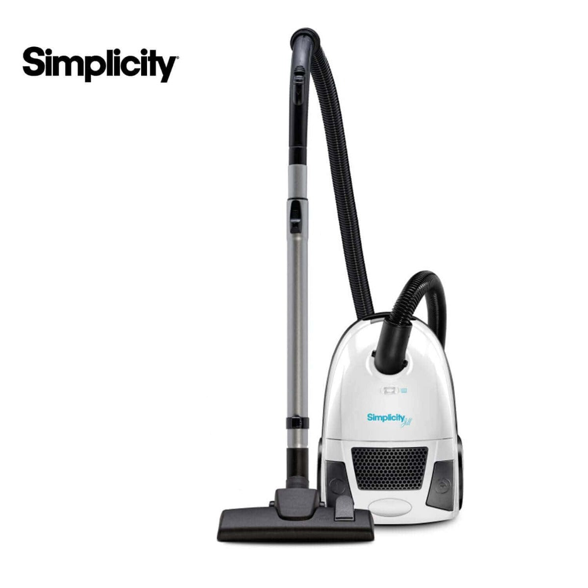 Simplicity Jill Bagged Canister Vacuum Cleaner - Powerful & Lightweight for Hardwood Floors & Carpets | Ideal for Home Cleaning & Pet Hair Removal