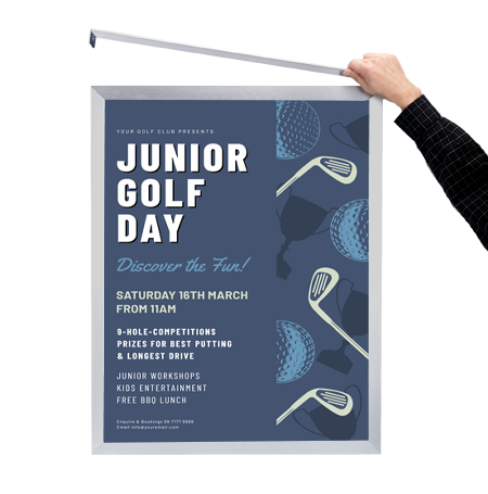 20x24 Euro Style Poster Frame - Top & Side Load Design for Easy Insertion - Perfect for Artwork, Photos, and Signage Display in Home, Office, or Gallery