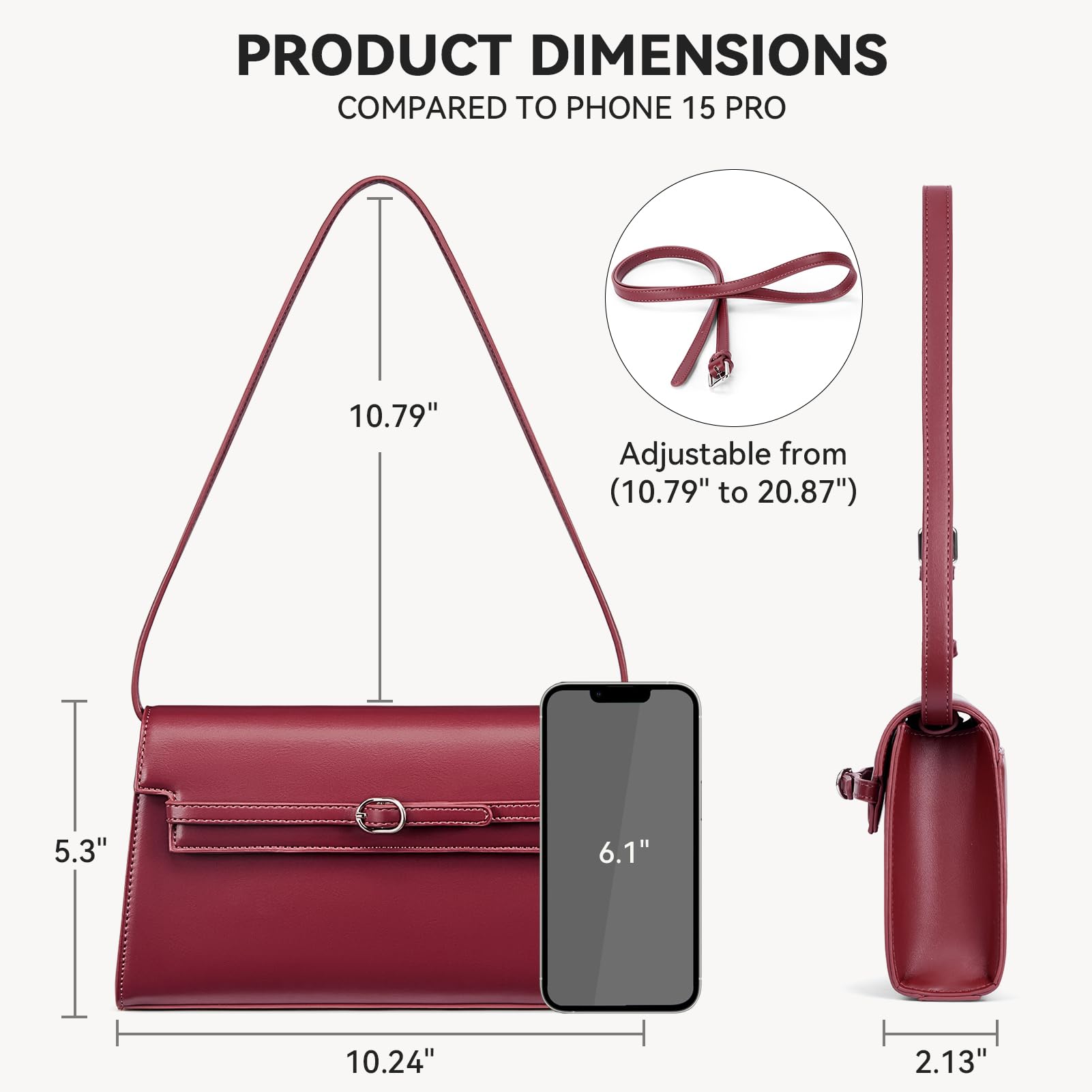 BOSTANTEN Women's Crossbody Purse - Stylish Designer Handbag with Adjustable Shoulder Strap | Perfect for Work, Travel & Everyday Use