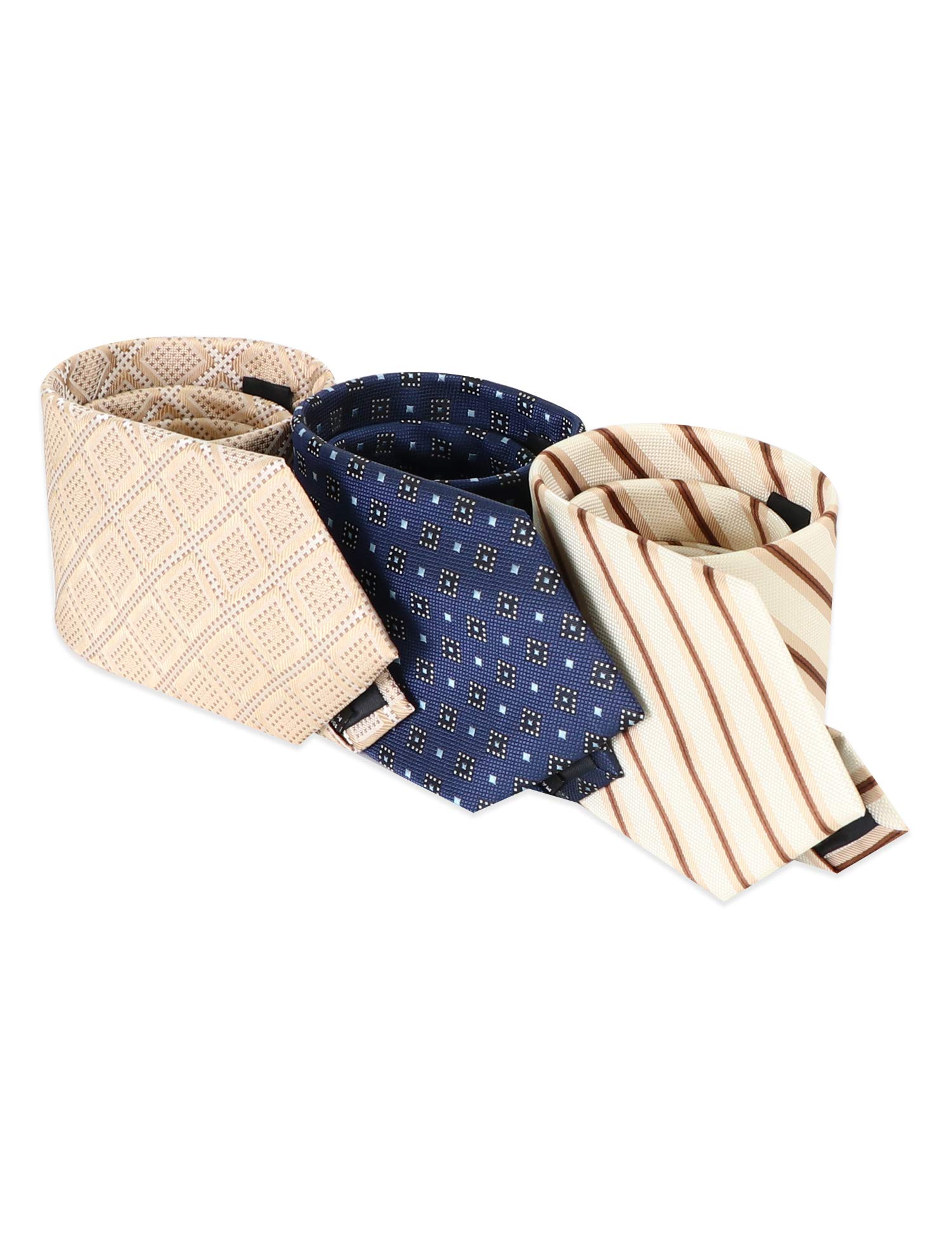 Esir Men's Necktie Set - 3 Pack Classic Microfiber Woven Ties for Business, Wedding & Formal Occasions | Professional Office Wear & Gift for Men