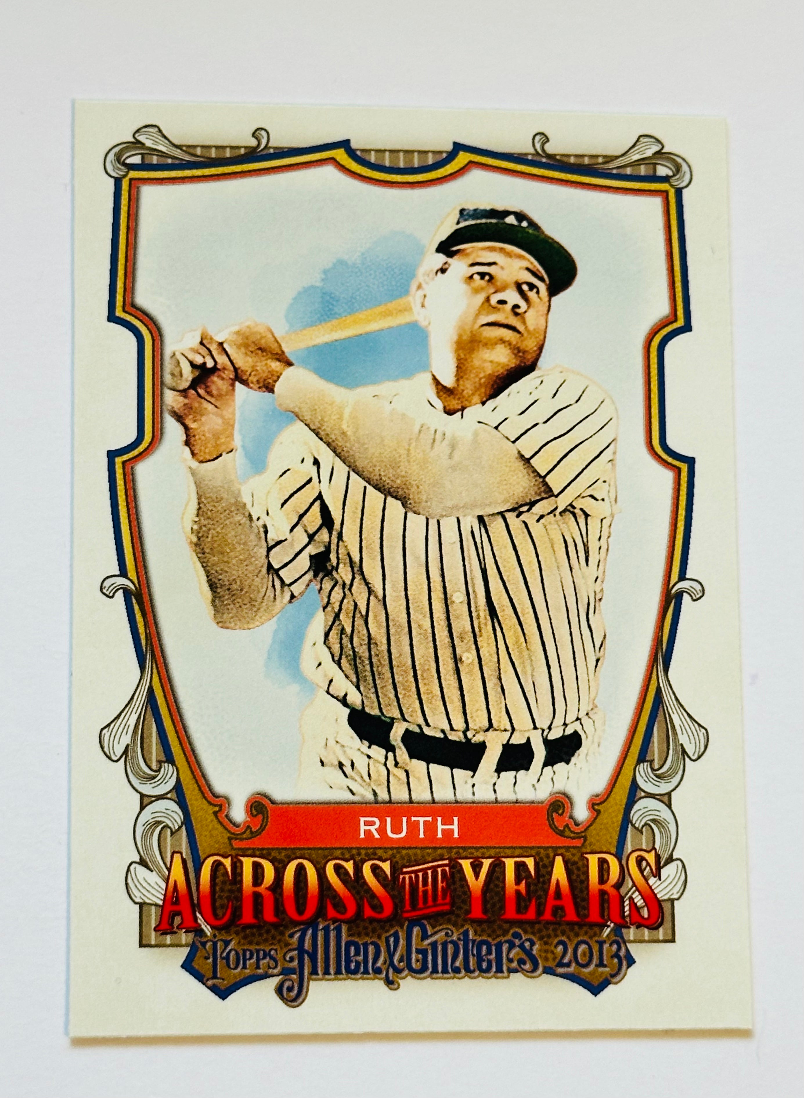 2013 Babe Ruth Baseball Insert Card - Rare Collectible for Sports Memorabilia Fans & Card Collectors | Perfect for Display, Trading, and Investment