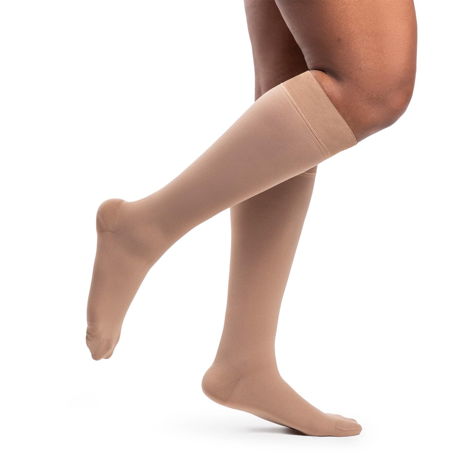 Sigvaris Dynaven 973 30-40 mmHg Women's Knee High Compression Stockings for Circulation & Swelling Relief - Closed Toe, Crispa XS Short - Perfect for Travel, Pregnancy & Varicose Veins