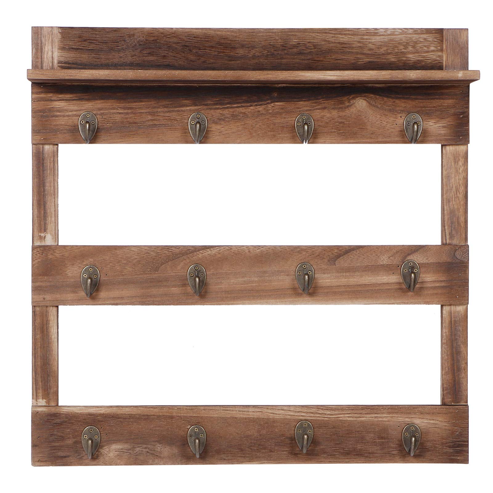Vintage Coffee Mug Rack - Wall Mounted Tea Cup Organizer for Kitchen, Home & Office - Space Saving Cup Holder for Coffee Mugs, Tea Cups & Drinkware - Perfect for Small Kitchens, Coffee Shops & Gift Ideas