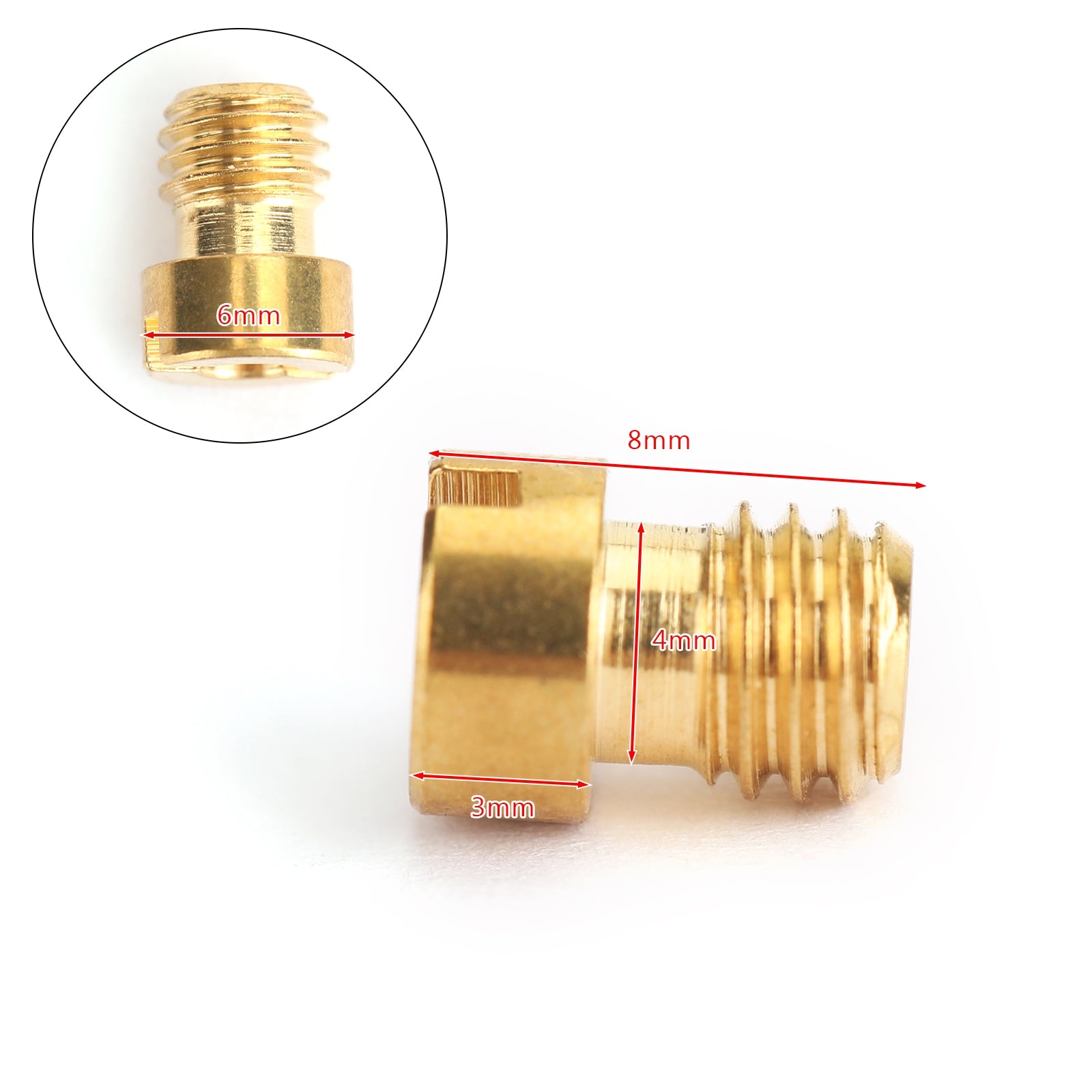 10-Pack Round Head Main Jet 5mm 82-105 for GY6 Motorcycle Scooter Carburetor PZ19 - Replacement Fuel Jets for 50cc 125cc 150cc Engines - Perfect for Carburetor Tuning, Performance Upgrades & Engine Maintenance
