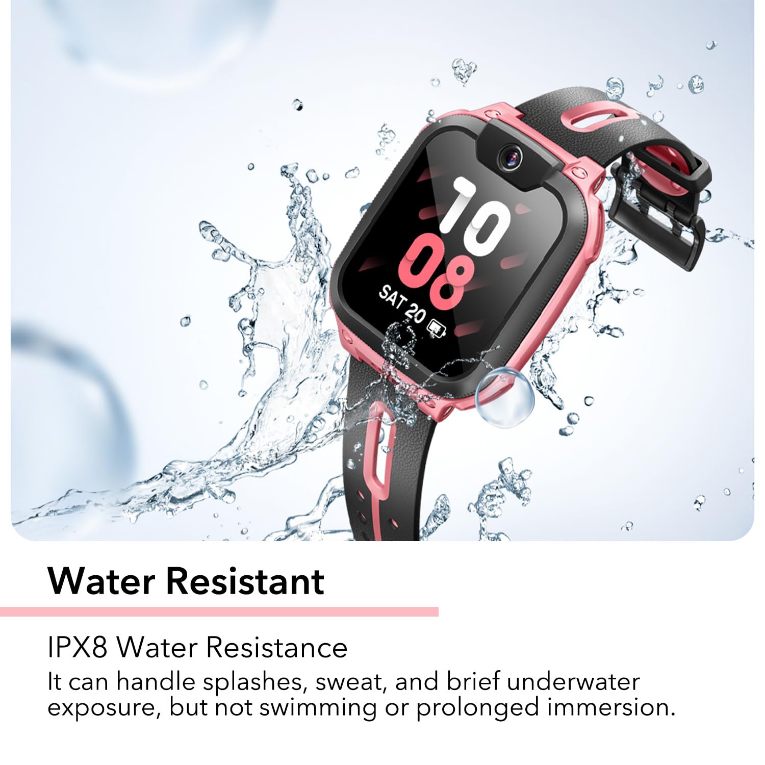 imoo Z1 Kids Smart Watch - Waterproof IPX8, Long Battery Life, Video Call & GPS Tracker for Boys & Girls - Perfect for School, Outdoor Play & Safety (Green)