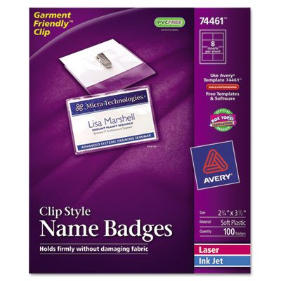 Custom Soft CLP Name Badge - White - Perfect for Conferences, Events, and Professional Networking