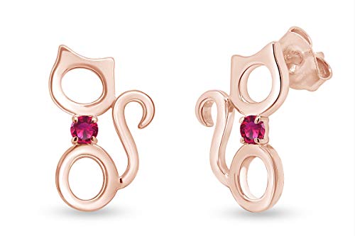 Rose Gold Over - Simulated Ruby