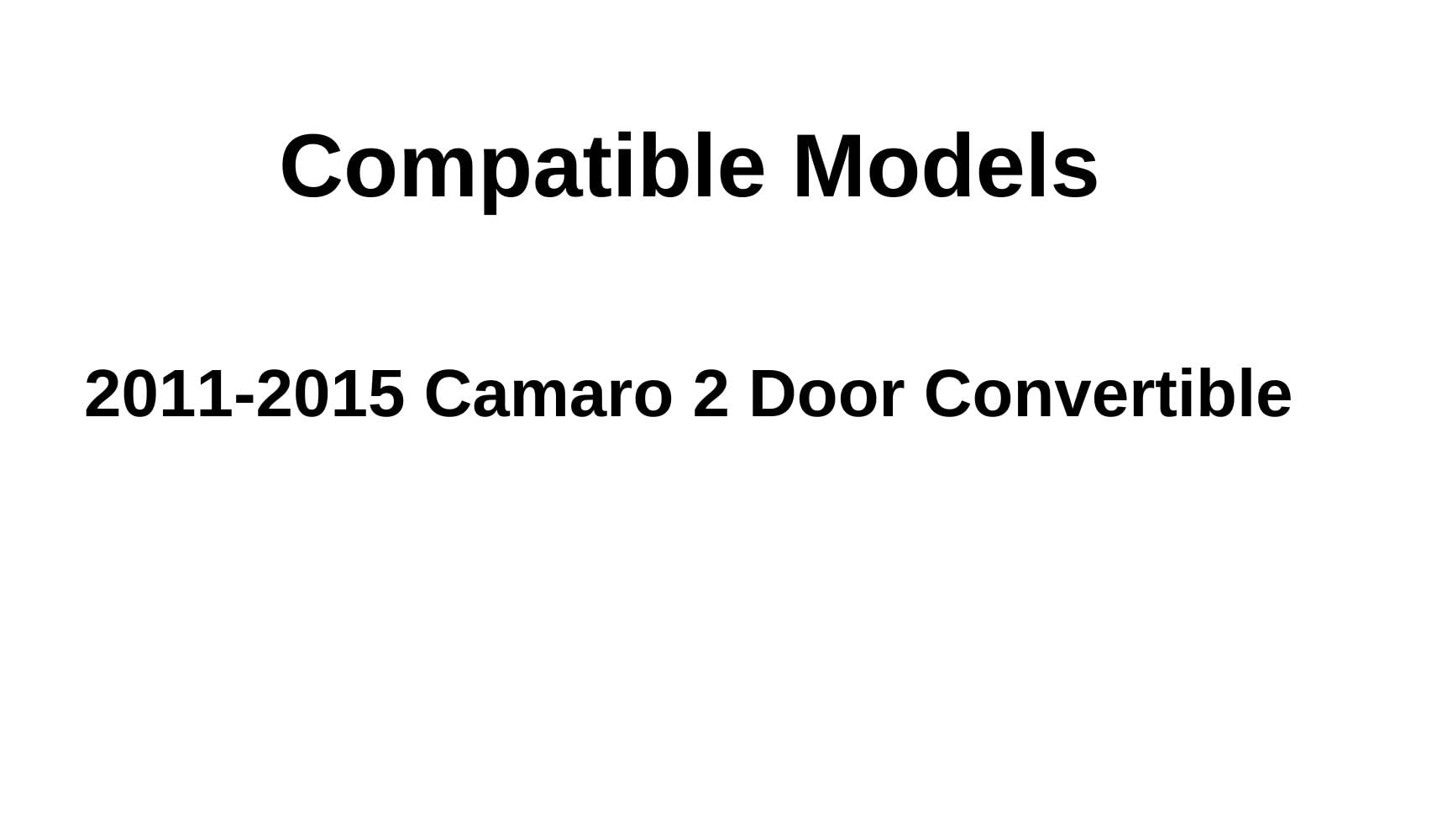 Passenger Side Window Glass Replacement for Chevrolet Camaro 2-Door Convertible 2011-2015 - Right Door Panel, OEM Fit, Easy Installation - Perfect for Auto Repair & DIY Car Maintenance