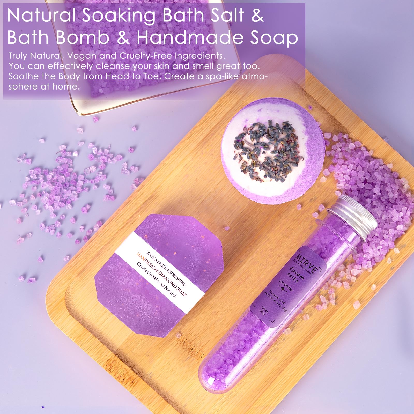 9-Piece Relaxing Spa Gift Basket Set for Women - Unique Birthday, Valentine's Day, Friendship Gifts for Her, Mom, Sister, Wife, Coworker & Teacher - Perfect for Self-Care, Pampering & Special Occasions