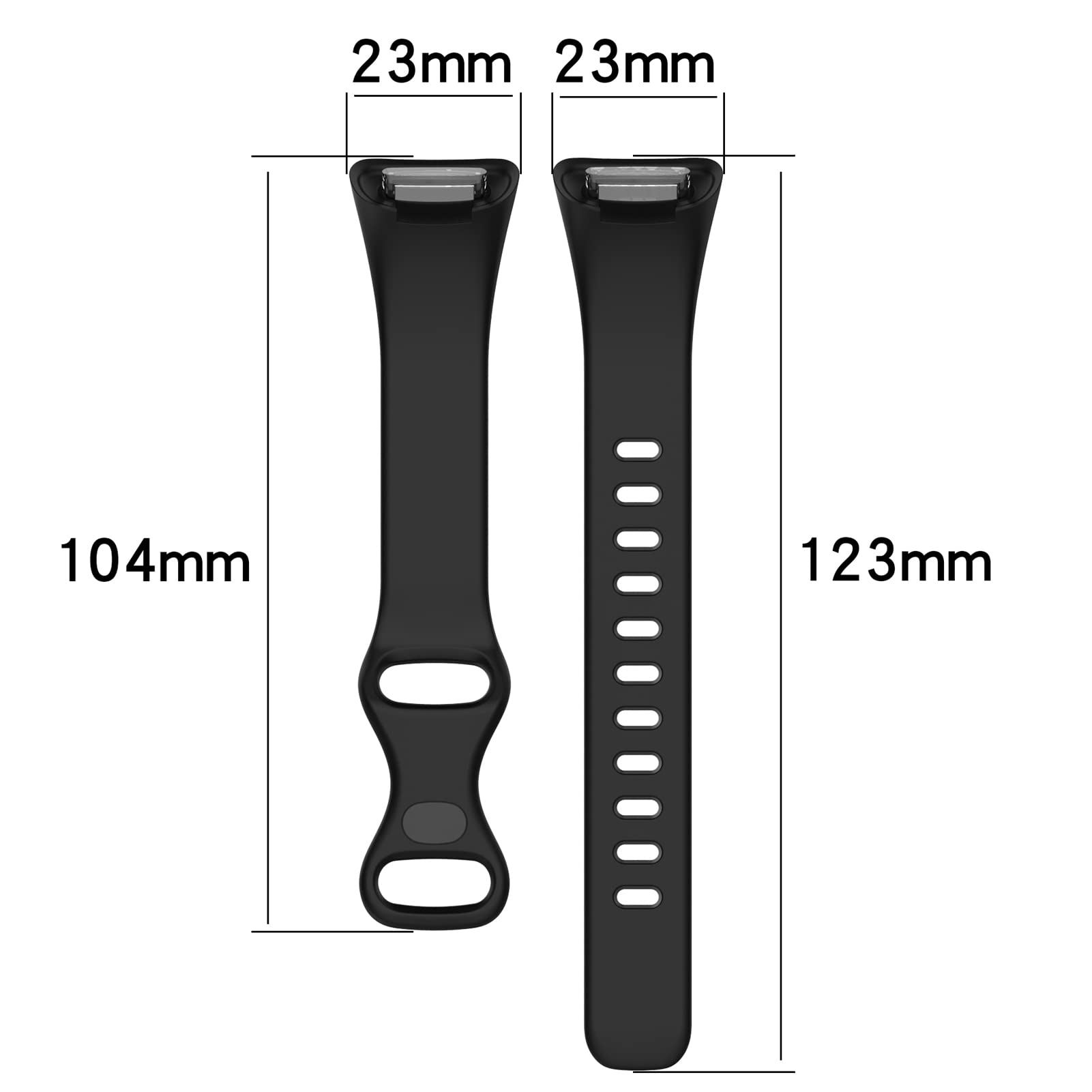 LOKEKE Replacement Band for Fitbit Charge 5 - Soft Silicone Watch Strap Wristband (Black) - Perfect for Workouts, Running & Daily Wear