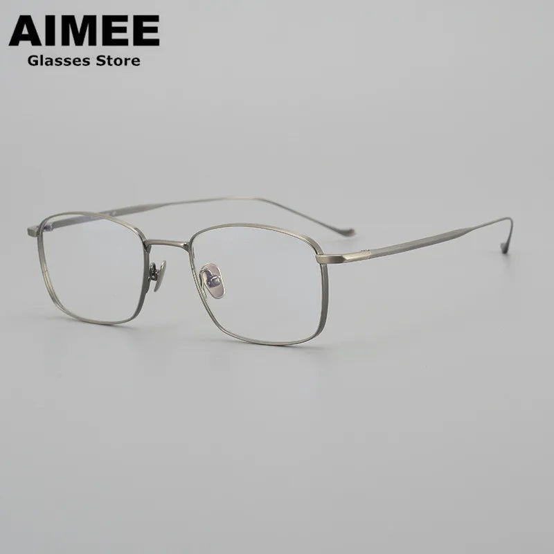 Stylish Aimee Unisex Full Rim Square Titanium Eyeglasses 914020 - Lightweight & Durable Frame for Work, Reading & Everyday Wear