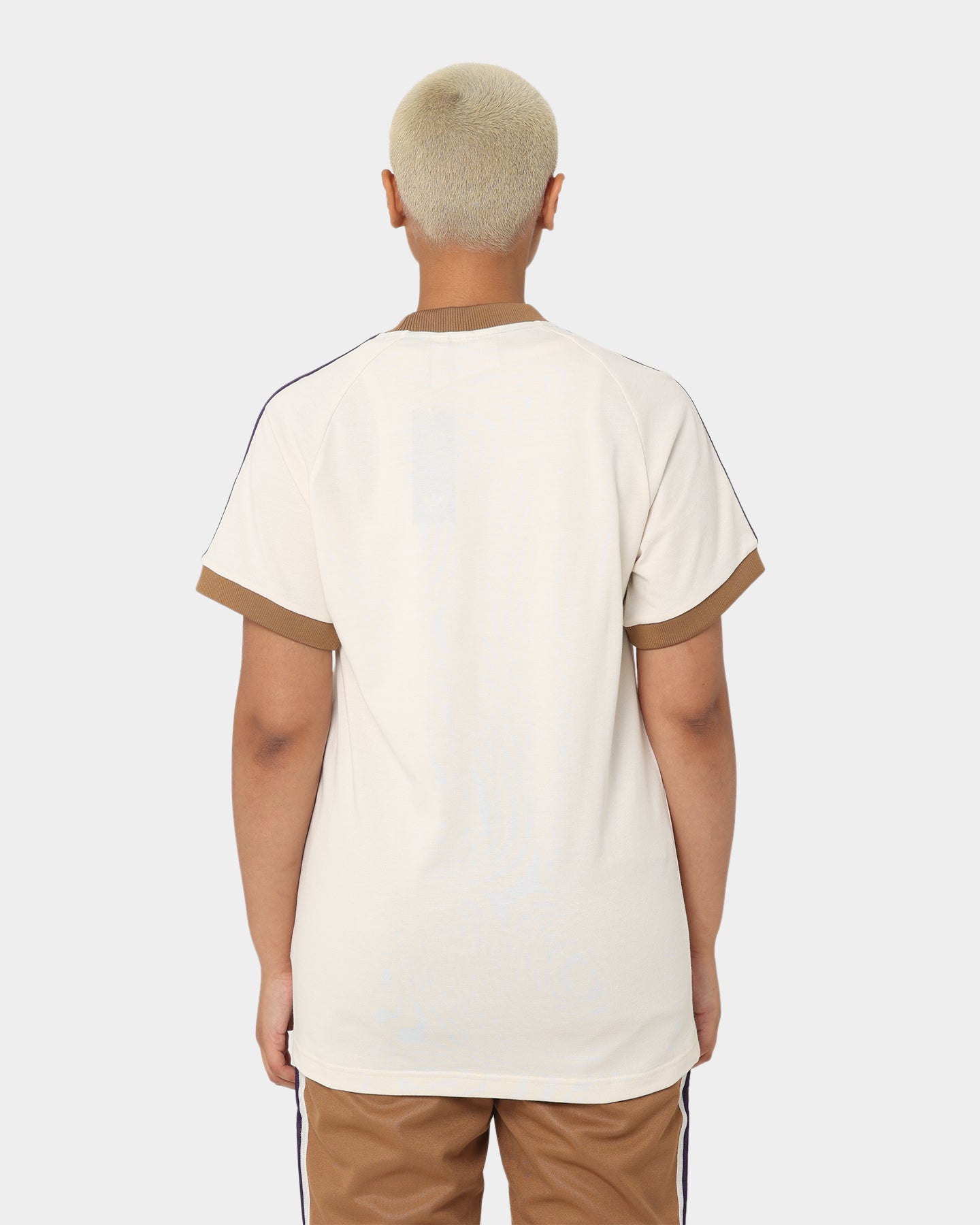 Adidas Adicolor Cali T-Shirt for Men - Cream White Casual Tee | Comfortable Cotton Shirt for Streetwear, Gym & Everyday Wear