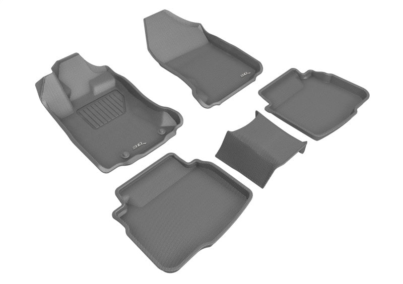 3D MAXpider Kagu Custom Fit Floor Mats for 2020-2021 Subaru Legacy & Outback - 1st Row All-Weather Protection, Gray - Perfect for Daily Commutes, Road Trips & Winter Weather