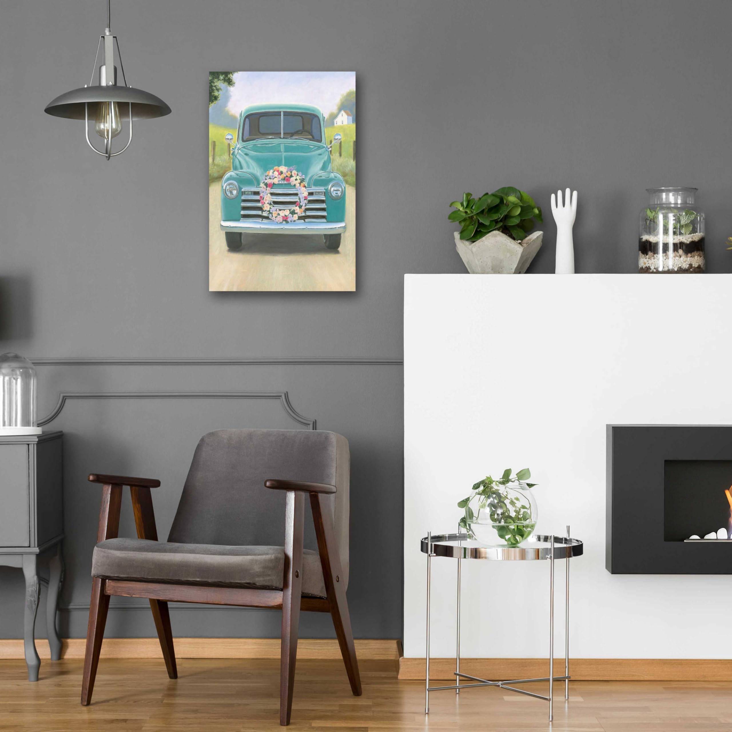 Beautiful Country I Acrylic Glass Wall Art by James Wiens - 16x24 Inch Modern Landscape Painting for Living Room, Bedroom & Office Decor