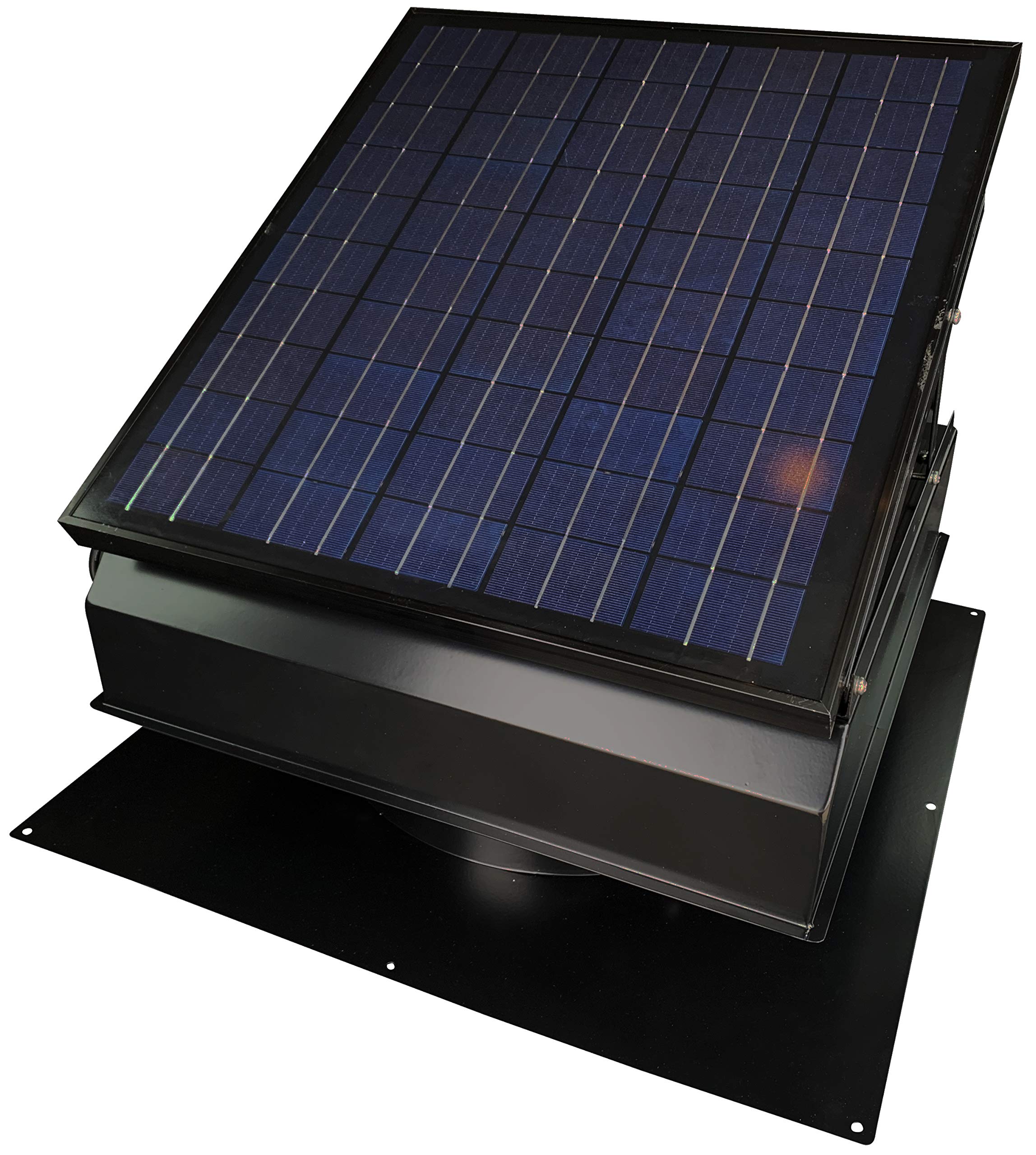 Remington Solar Builder Series 40W Solar Attic Fan with 110V Adapter - Energy Efficient Roof Ventilation for Day & Night Operation - Perfect for Home Cooling and Moisture Control