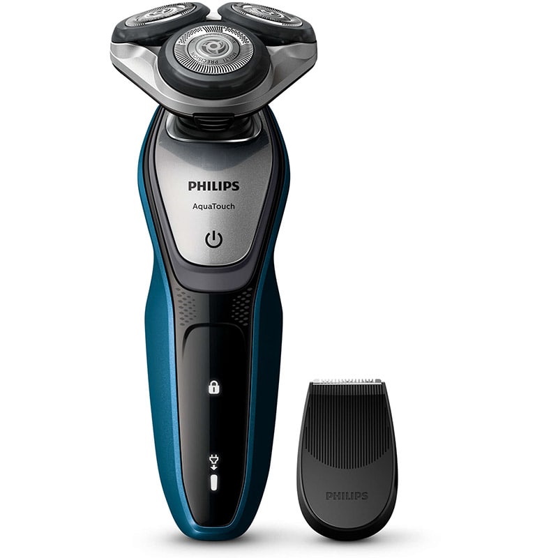 Refurbished PHILIPS AquaTouch S5420 Wet & Dry Electric Shaver with Trimmer - Home Essentials Warranty - Perfect for Travel & Daily Grooming