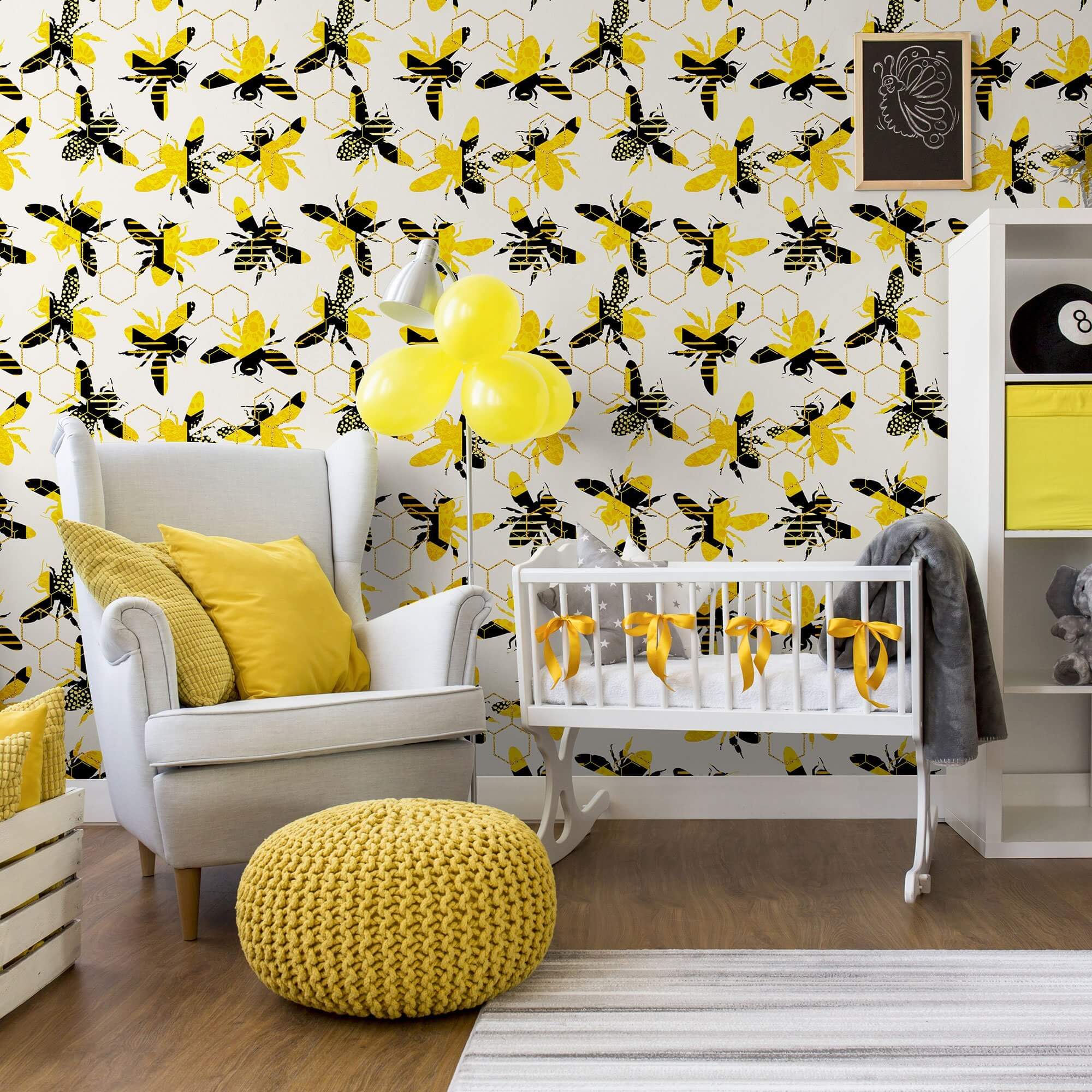Black and Gold Animal Print Peel and Stick Removable Wallpaper - Self-Adhesive Decorative Wall Covering for Bedroom, Living Room, Nursery, or Office Decor