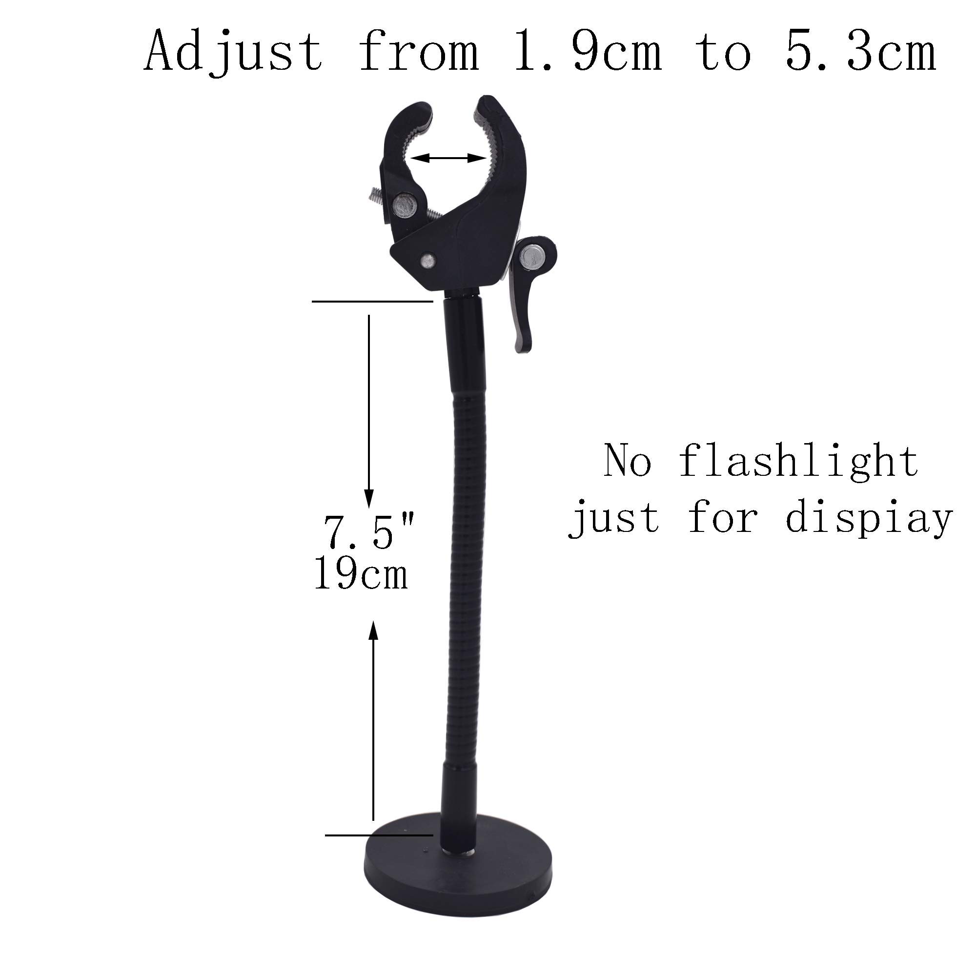 YYST Magnetic Base Flashlight Mount - Secure Hands-Free Light Holder for Workbenches, Camping, and Emergency Repairs
