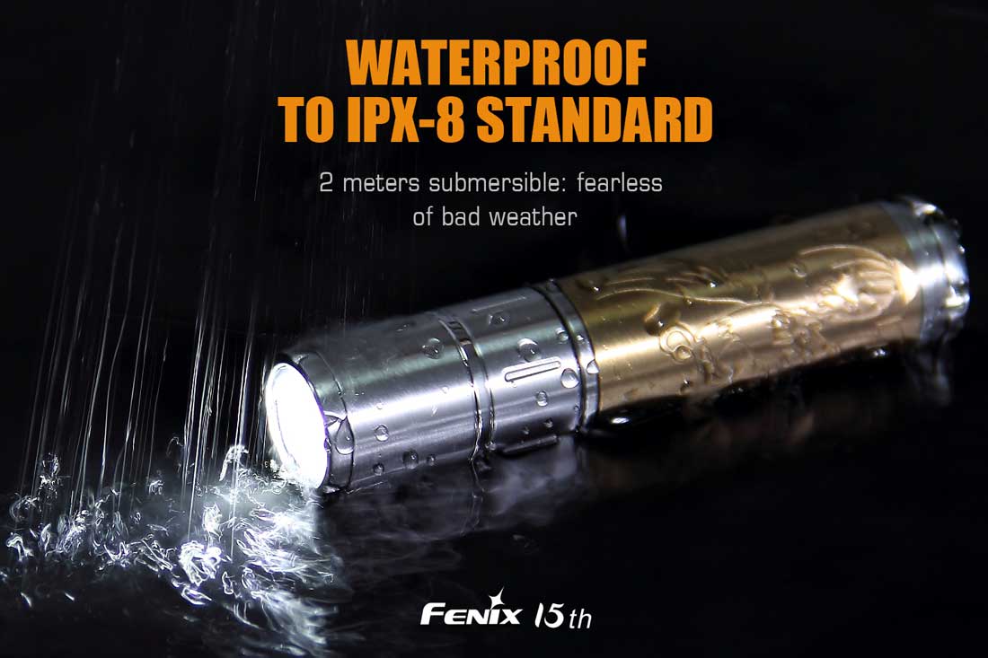 Fenix 15th Anniversary Edition LED Flashlight - High Lumens, Durable & Waterproof for Camping, Hiking, Emergency & Outdoor Adventures