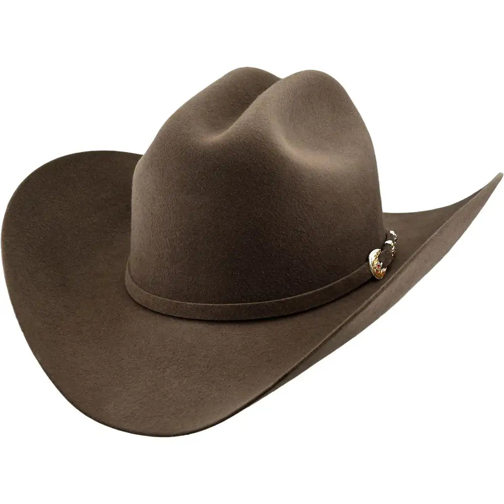 Larry Mahan's Genuine 6X Fur Felt Cowboy Hat for Men - Western Style Rancher Hat for Outdoor Rodeo, Horseback Riding & Country Fashion