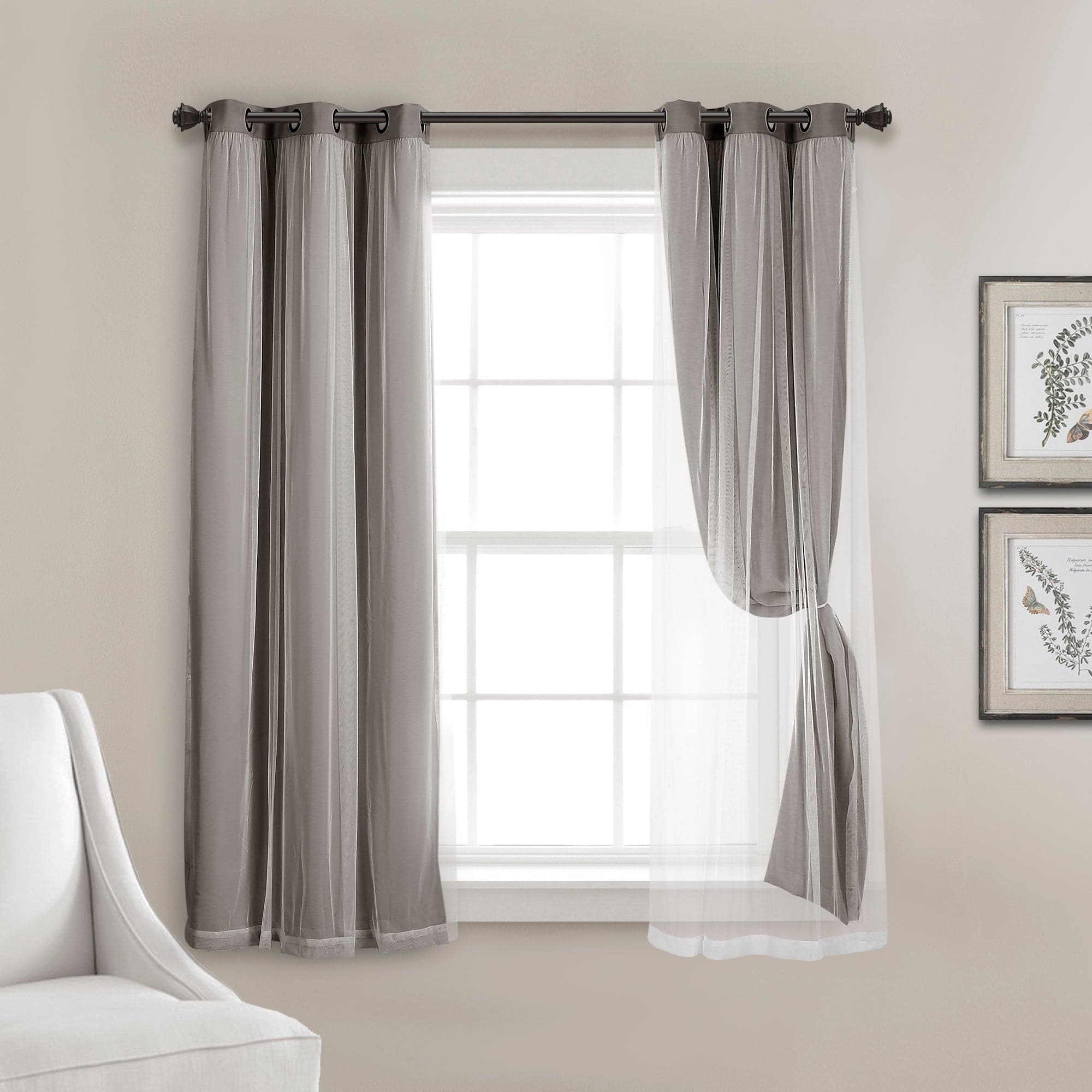 Blackout Curtains with Grommet Top & Insulated Lining - Thermal Sheer Window Panels for Bedroom, Living Room & Home Office - Energy Efficient & Noise Reducing
