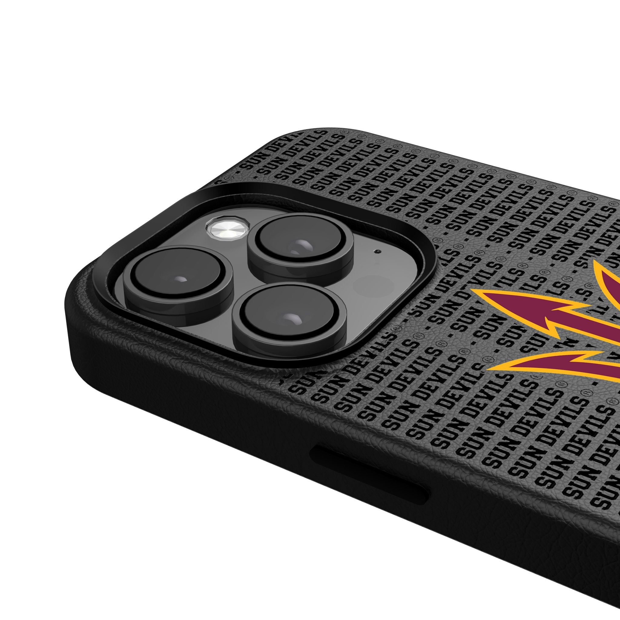 Arizona State University Sun Devils MagSafe Compatible iPhone Case for Apple iPhone 12/13/14 Pro Max - Show School Spirit with Text Backdrop Design | Perfect for Game Day, Campus Life & Fan Gifts