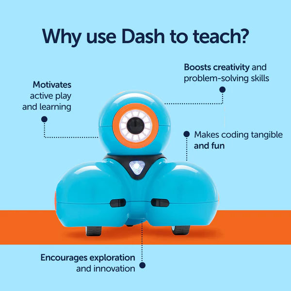 Wonder Workshop Dash - Coding Robot for Kids Ages 6+ | STEM Learning Toy for Programming & Creativity | Perfect for Home, Classroom & Playtime