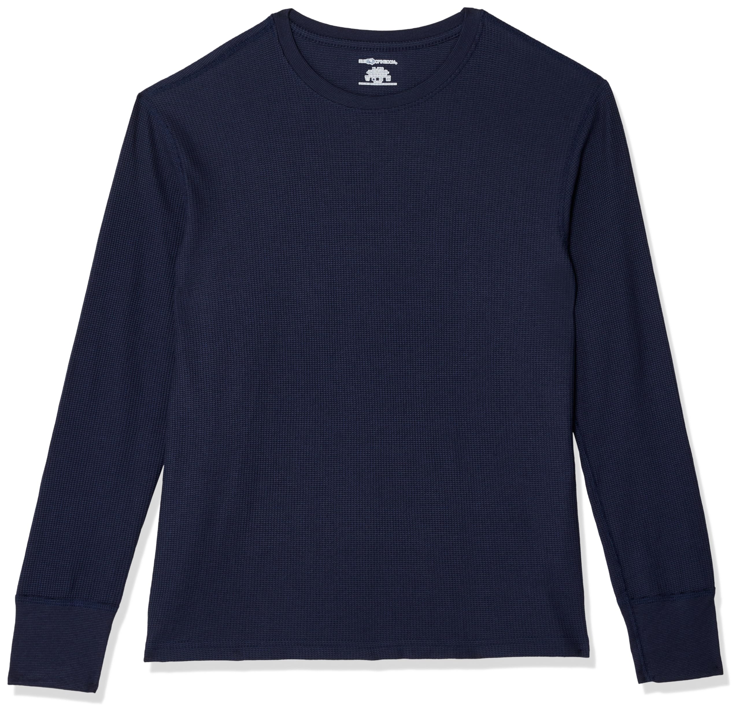 Fruit of the Loom Men's Eco-Friendly Recycled Waffle Thermal Underwear Crew Neck Shirt - Moisture Wicking Base Layer for Winter (1 & 2 Pack Options) - Perfect for Skiing, Hiking & Cold Weather Activities