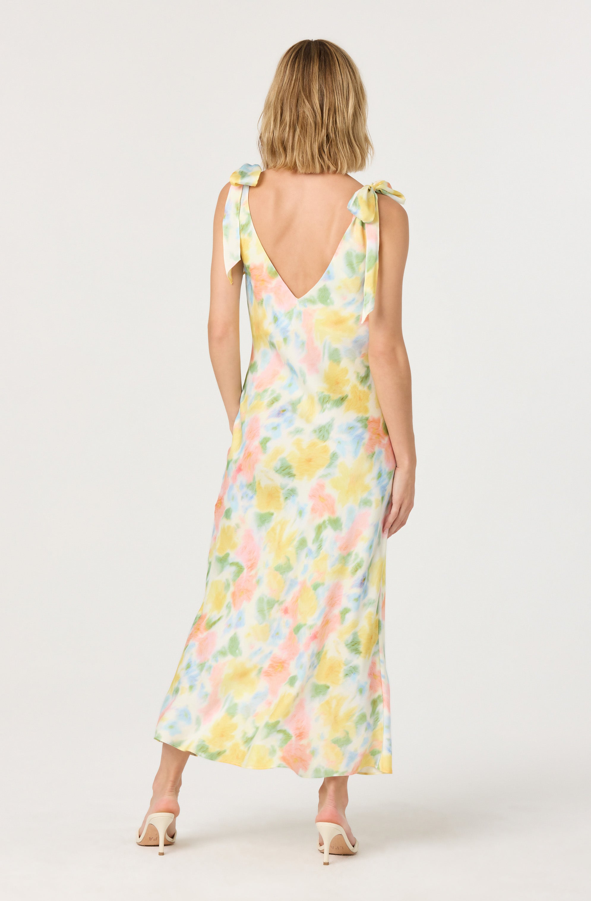 Allexina Women's Satin Cowl Neck Midi Dress - Elegant Party & Evening Wear for Special Occasions