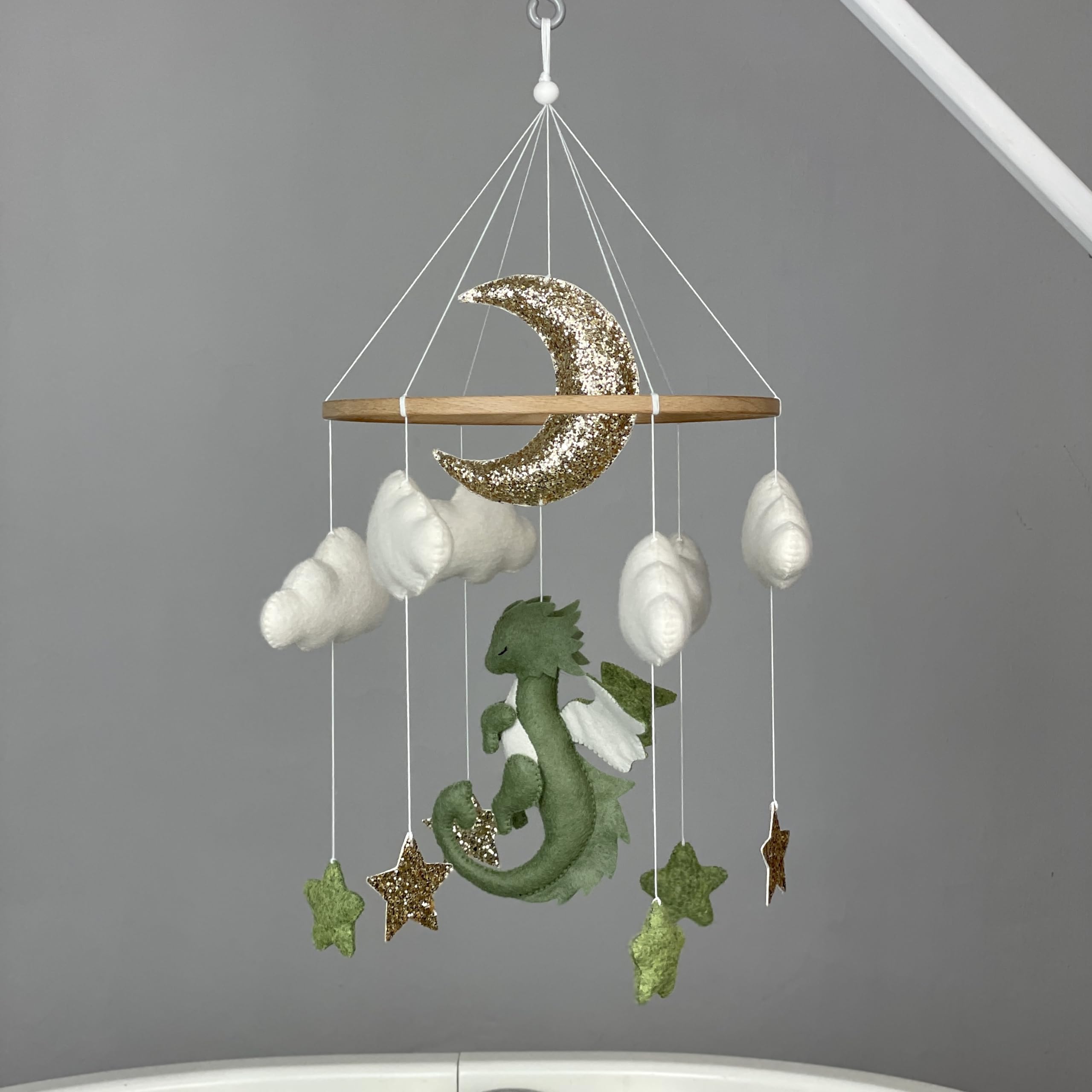 Fantasy Dragon Baby Mobile - Neutral Nursery Crib Decor, Unique Baby Shower Gift for Boys & Girls - Perfect for Themed Nurseries, Newborn Gifts & Fantasy Room Decor