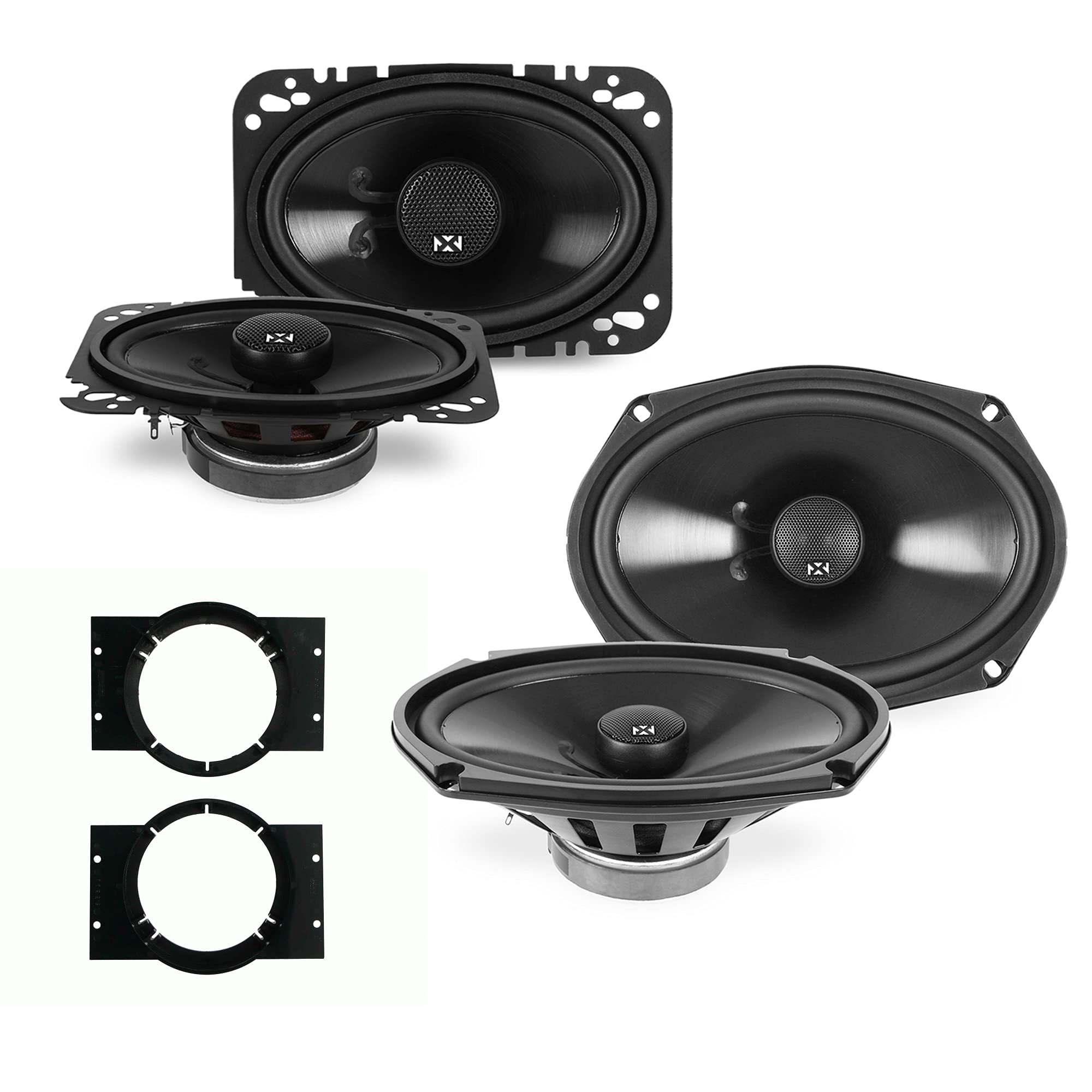 NVX Rear Deck Factory Speaker Replacement Package for 1995-2005 Chevy Cavalier - Premium Car Audio Upgrade for Enhanced Sound Quality - Perfect for Music Lovers & Road Trips