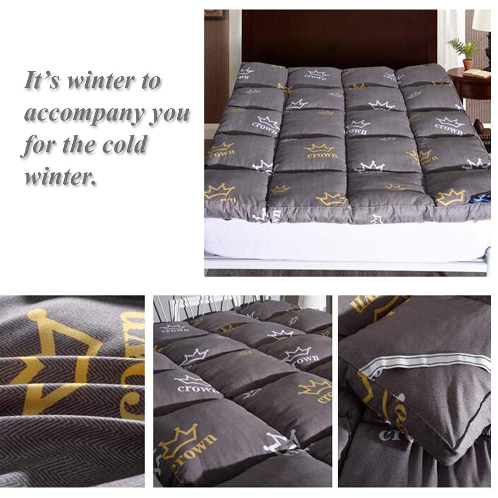 Portable Futon Mattress - Soft & Comfortable Foldable Floor Mat for Sleeping - Queen Size - Perfect for Living Room, Dorm, Camping & Travel - Lightweight & Space-Saving Design